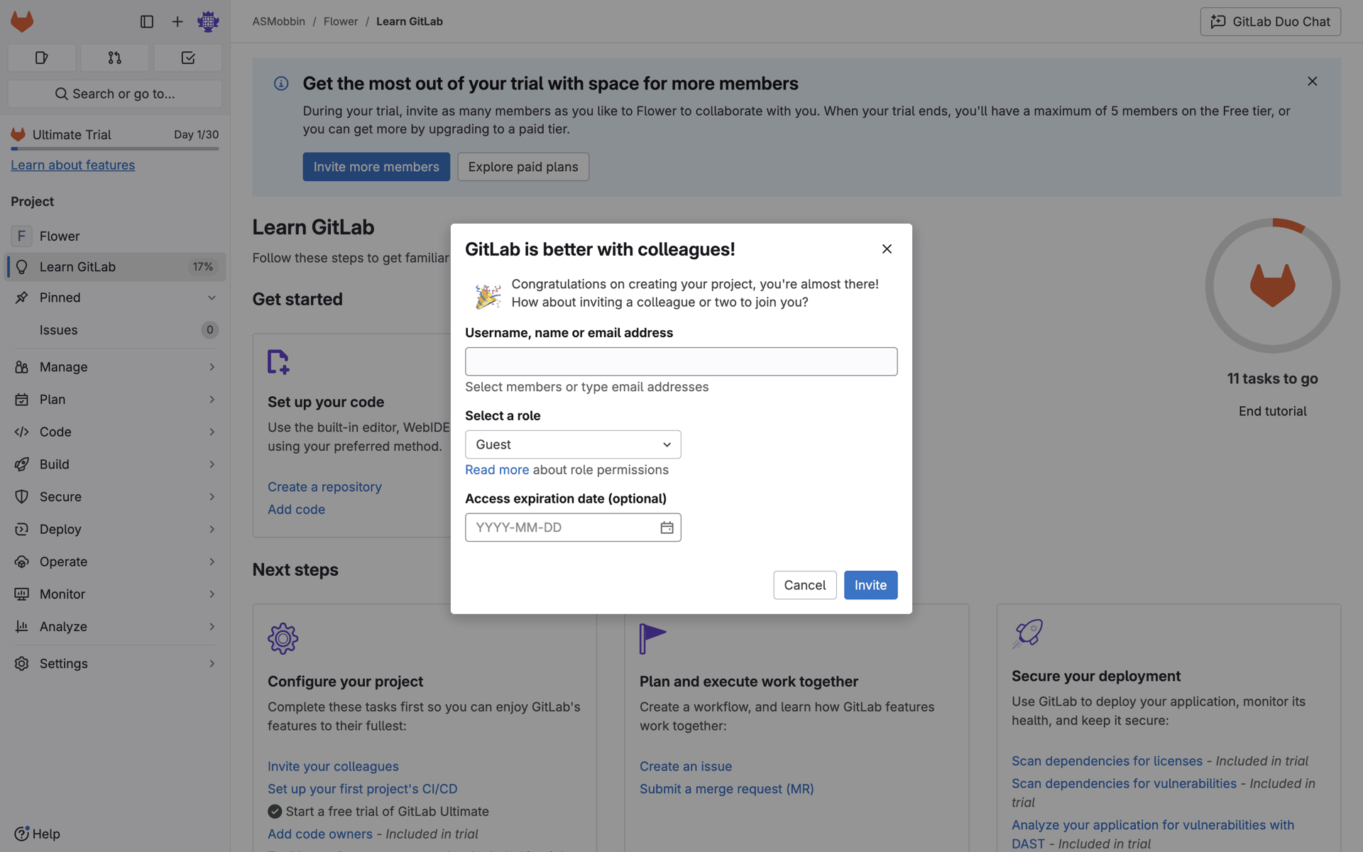 GitLab Web UI screenshot 19