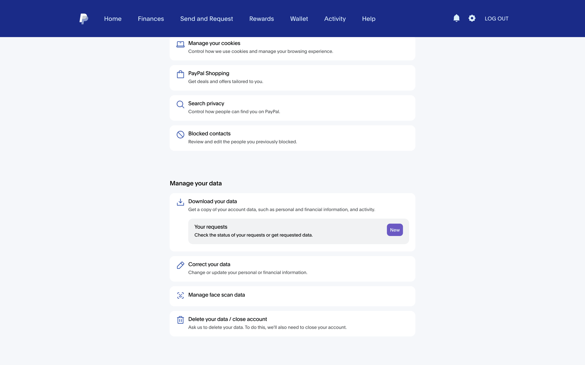 PayPal Web UI screenshot 21
