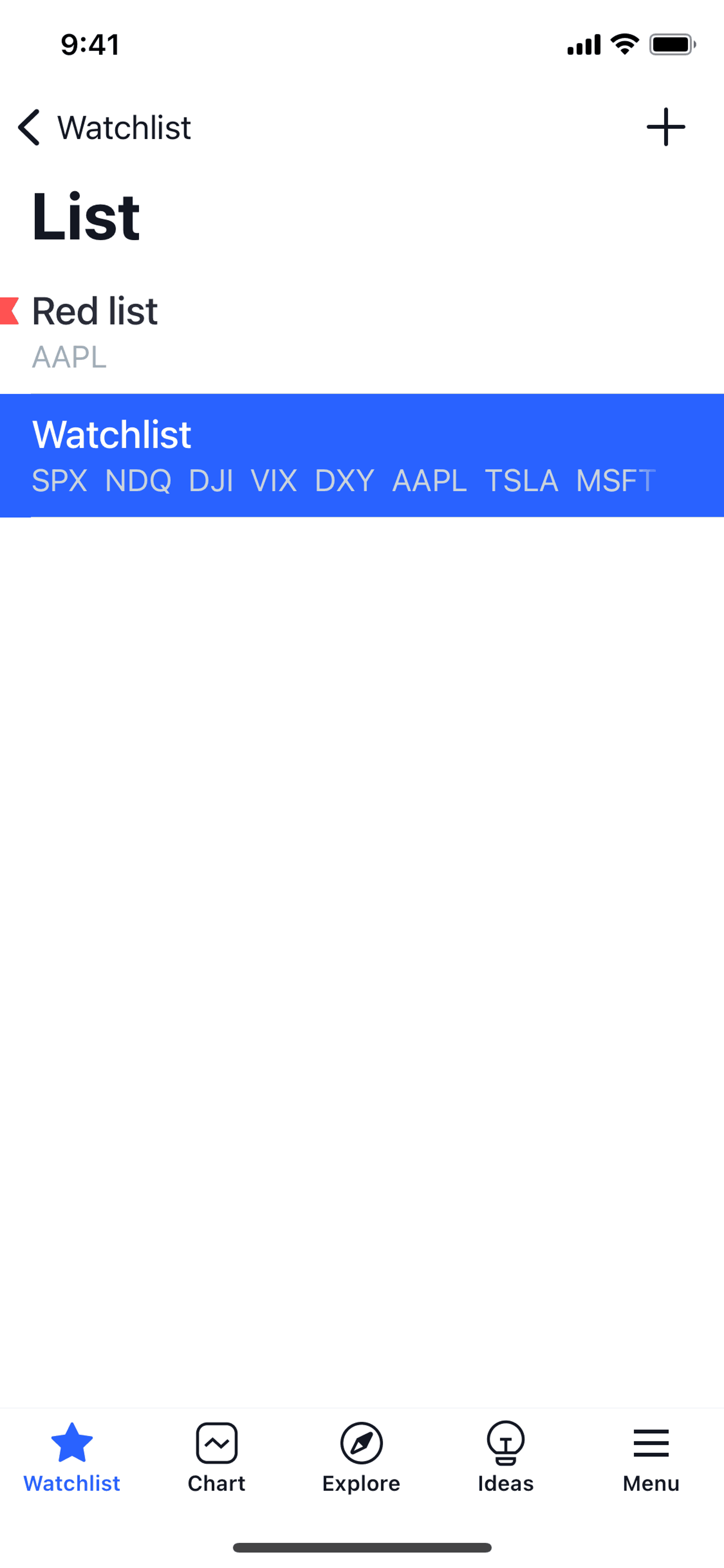 TradingView iOS UI screenshot 14