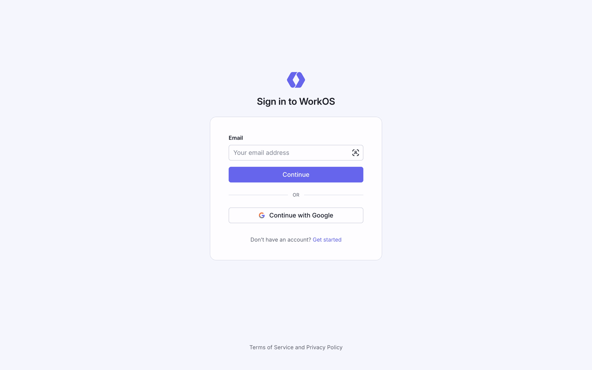 WorkOS Web UI screenshot 6