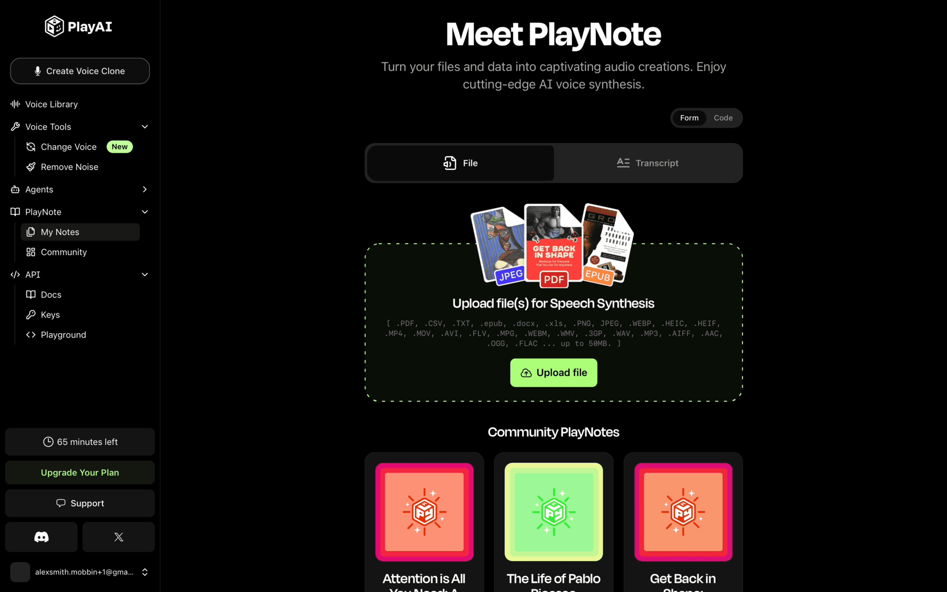 PlayAI Web UI screenshot 24