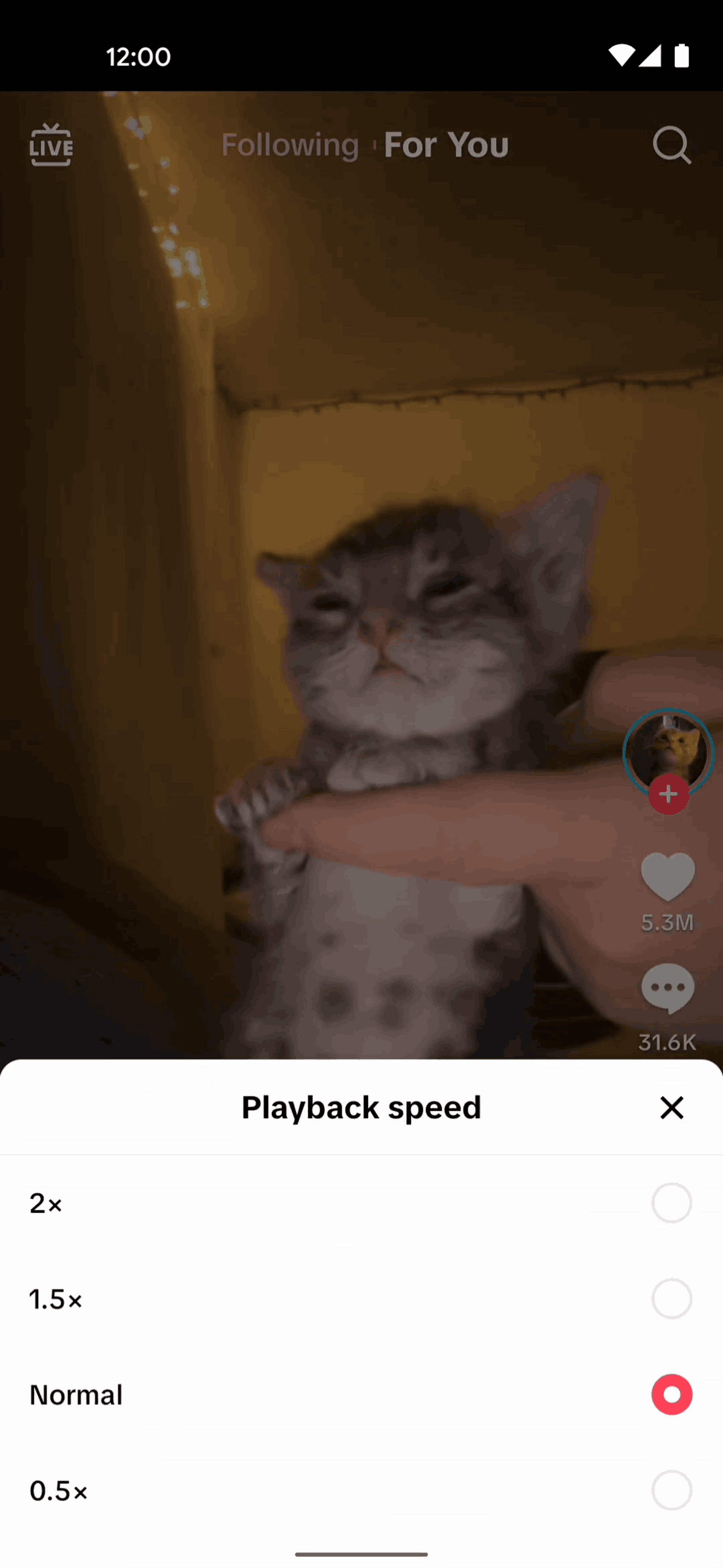 TikTok Android UI screenshot 18