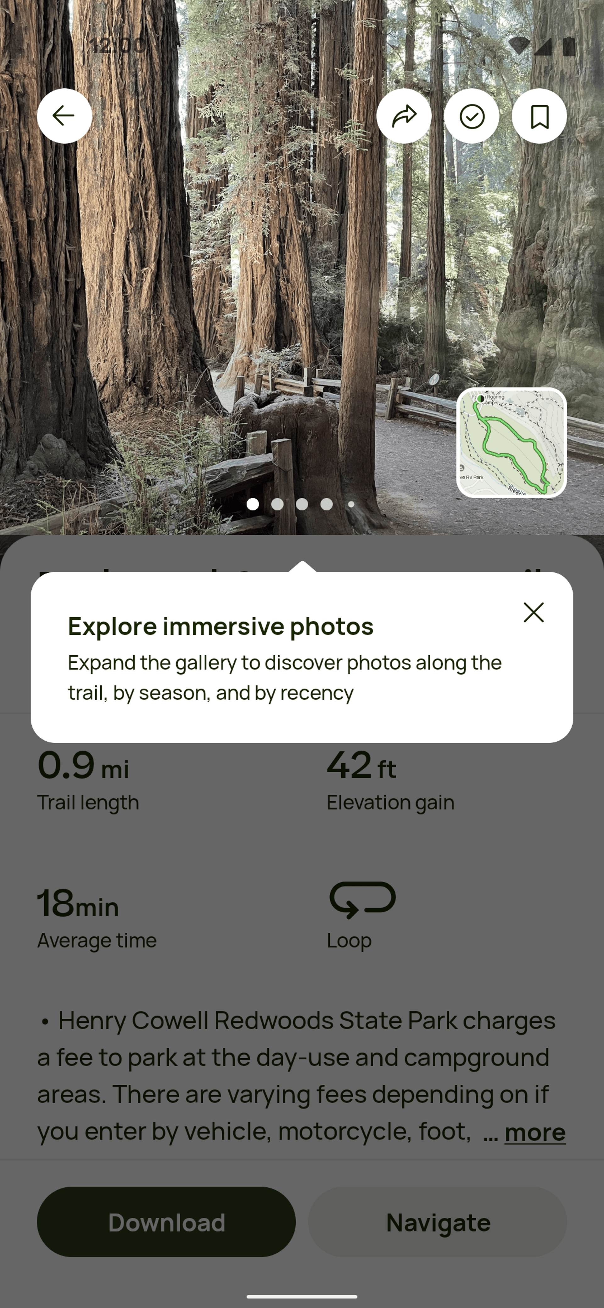 AllTrails Android UI screenshot 7
