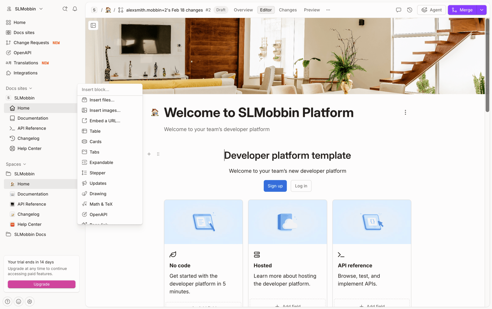 GitBook Web UI screenshot 19