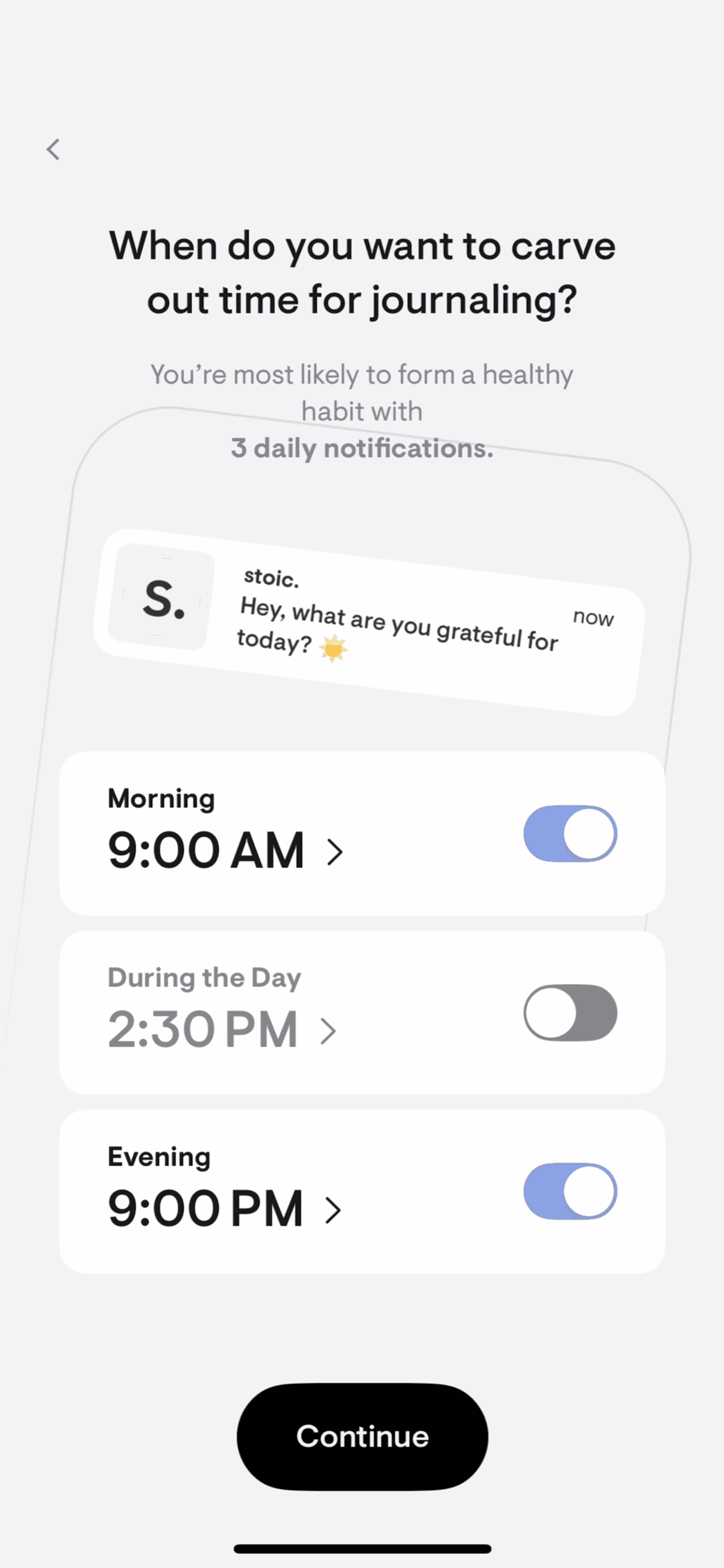 stoic. iOS UI screenshot 9