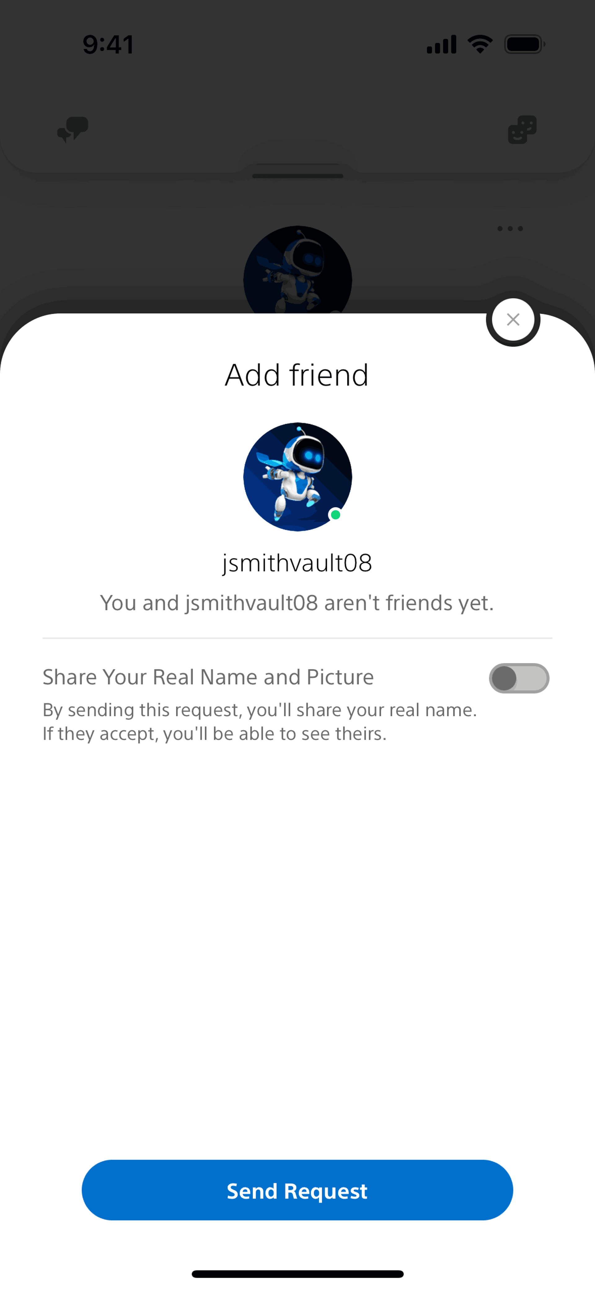PlayStation App iOS UI screenshot 18