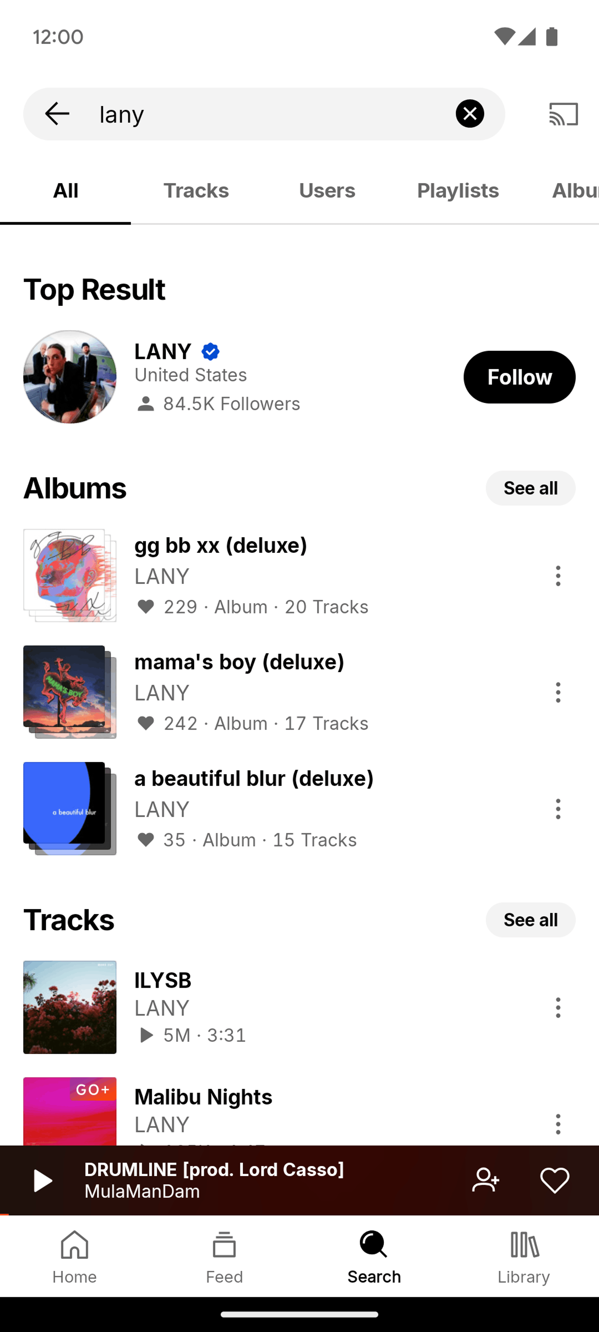 SoundCloud Android UI screenshot 2