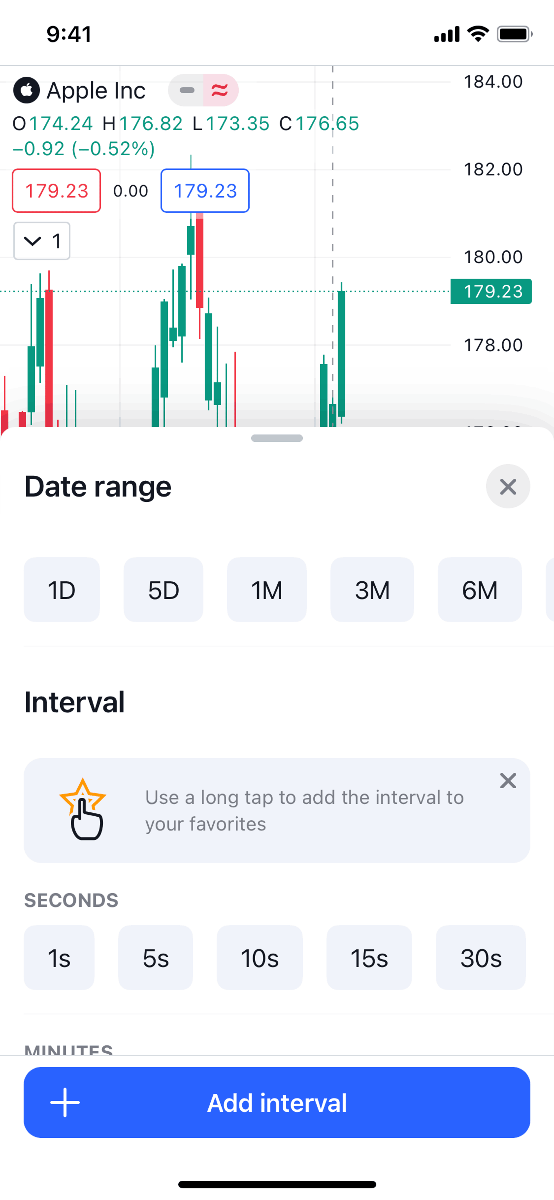TradingView iOS UI screenshot 9