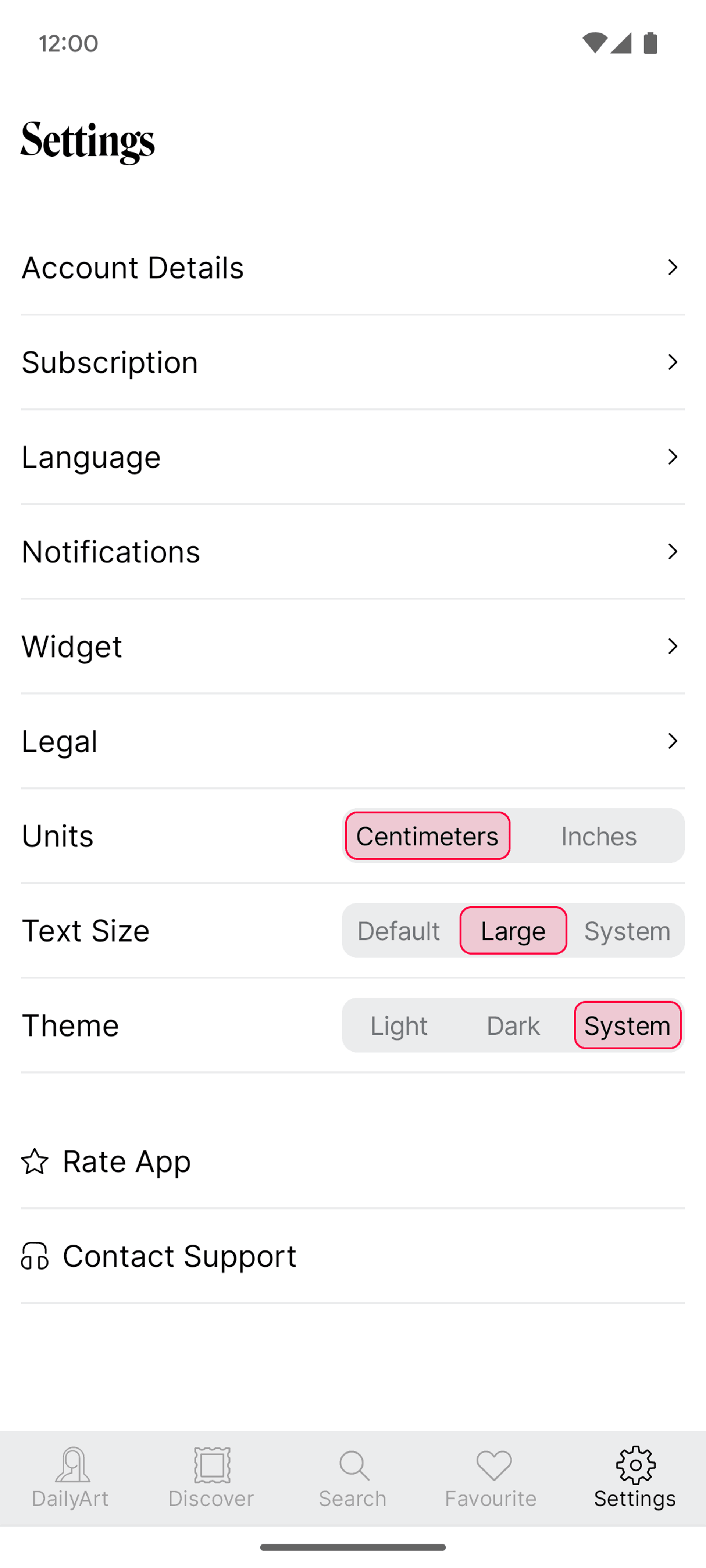DailyArt Android UI screenshot 8