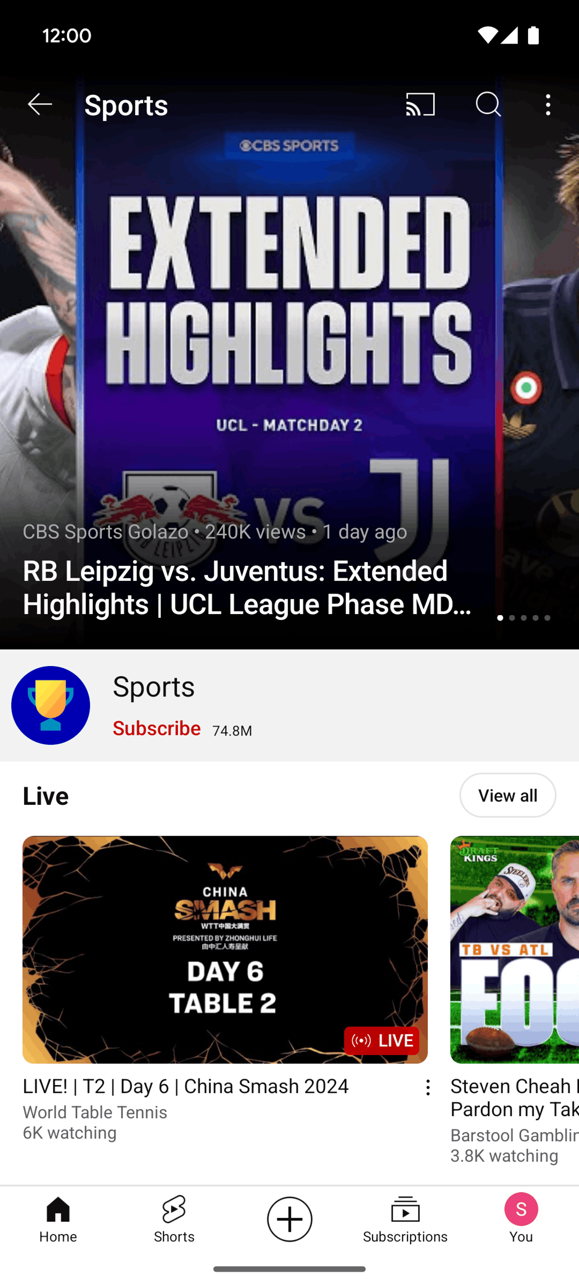 YouTube Android UI screenshot 8