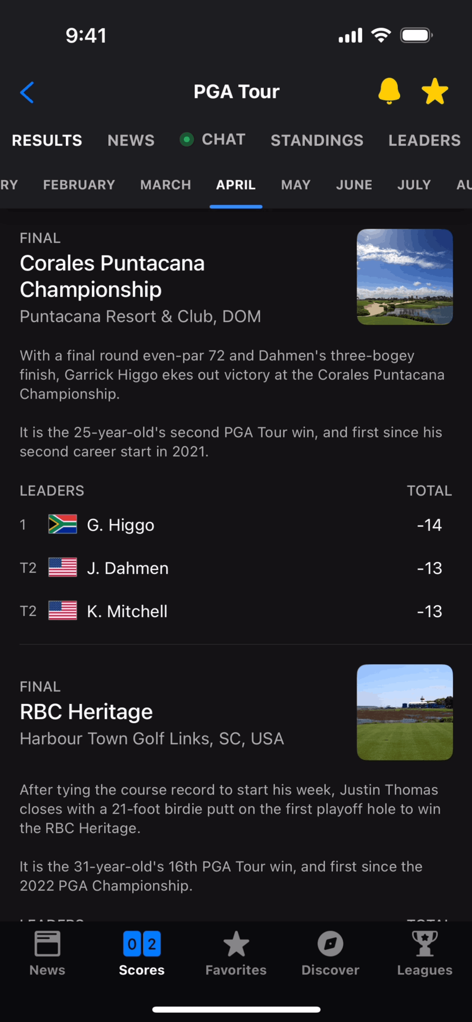 theScore iOS UI screenshot 24