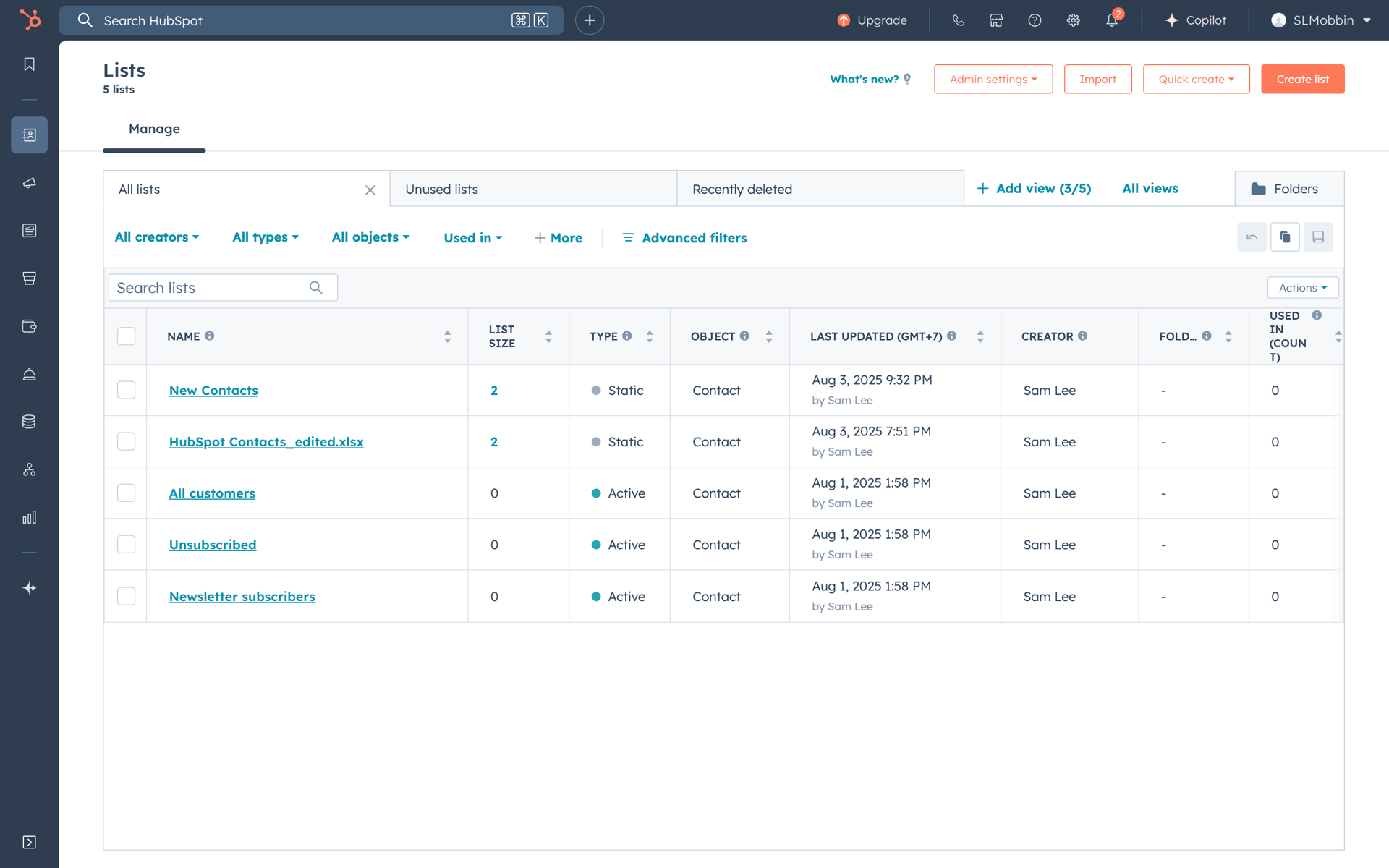 HubSpot Web UI screenshot 20
