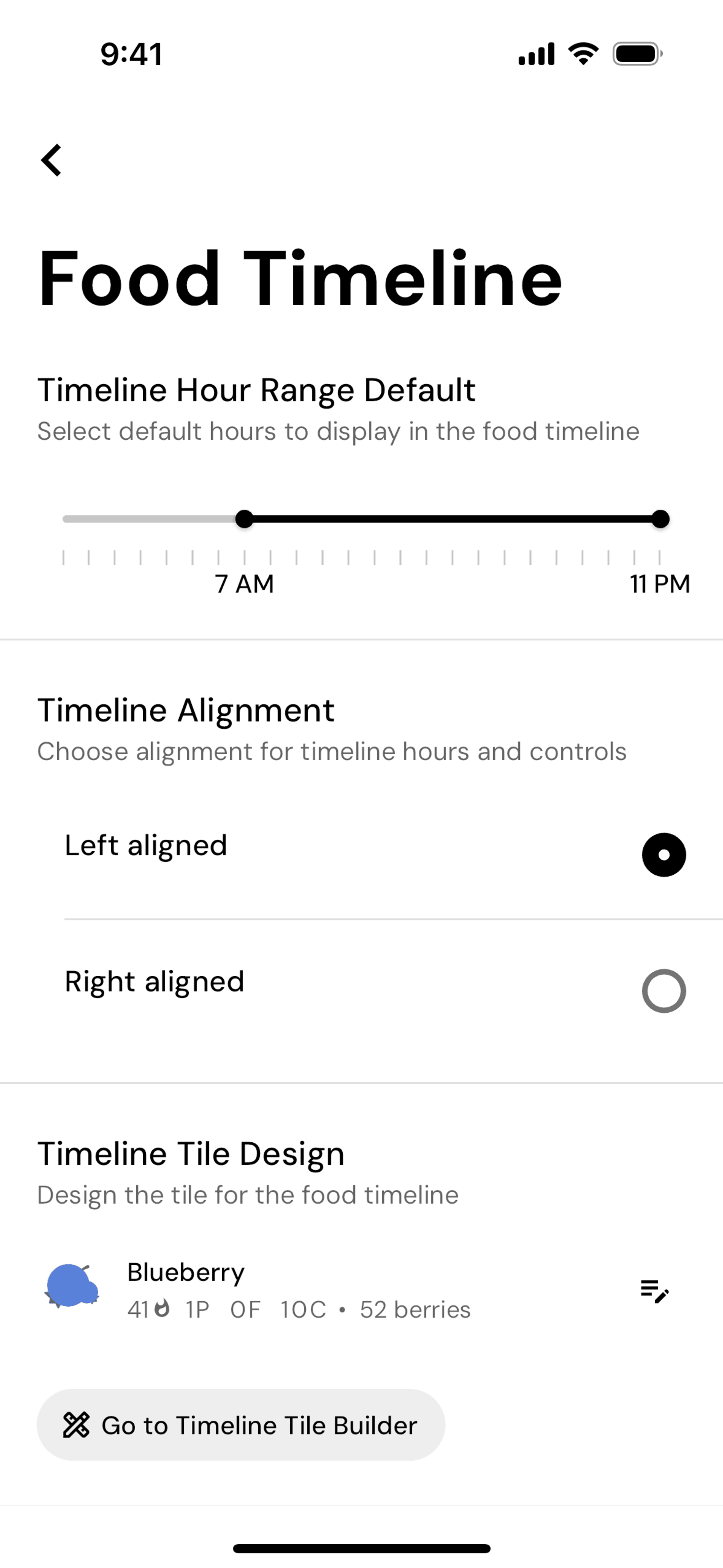 MacroFactor iOS UI screenshot 14