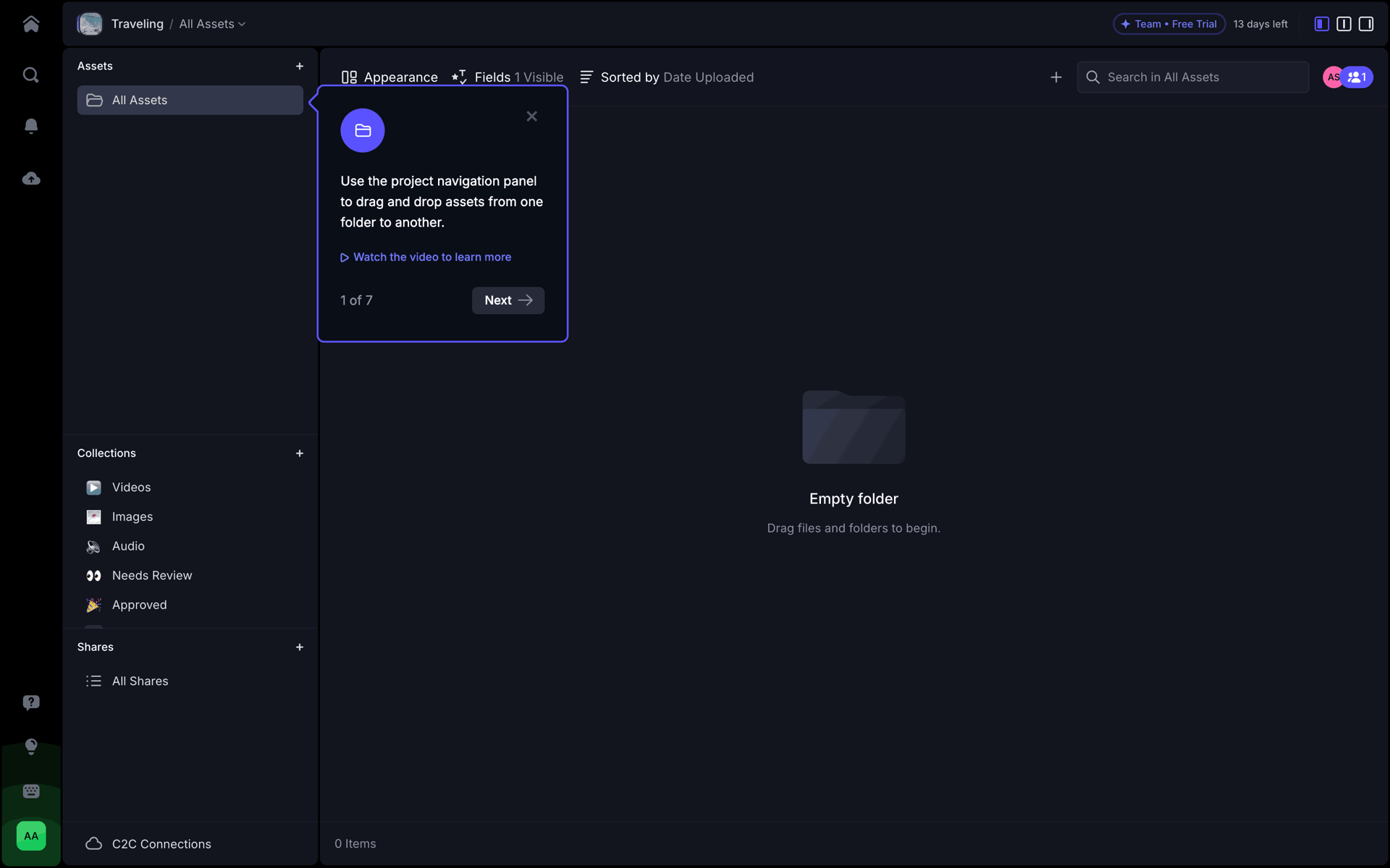Frame.io Web UI screenshot 24