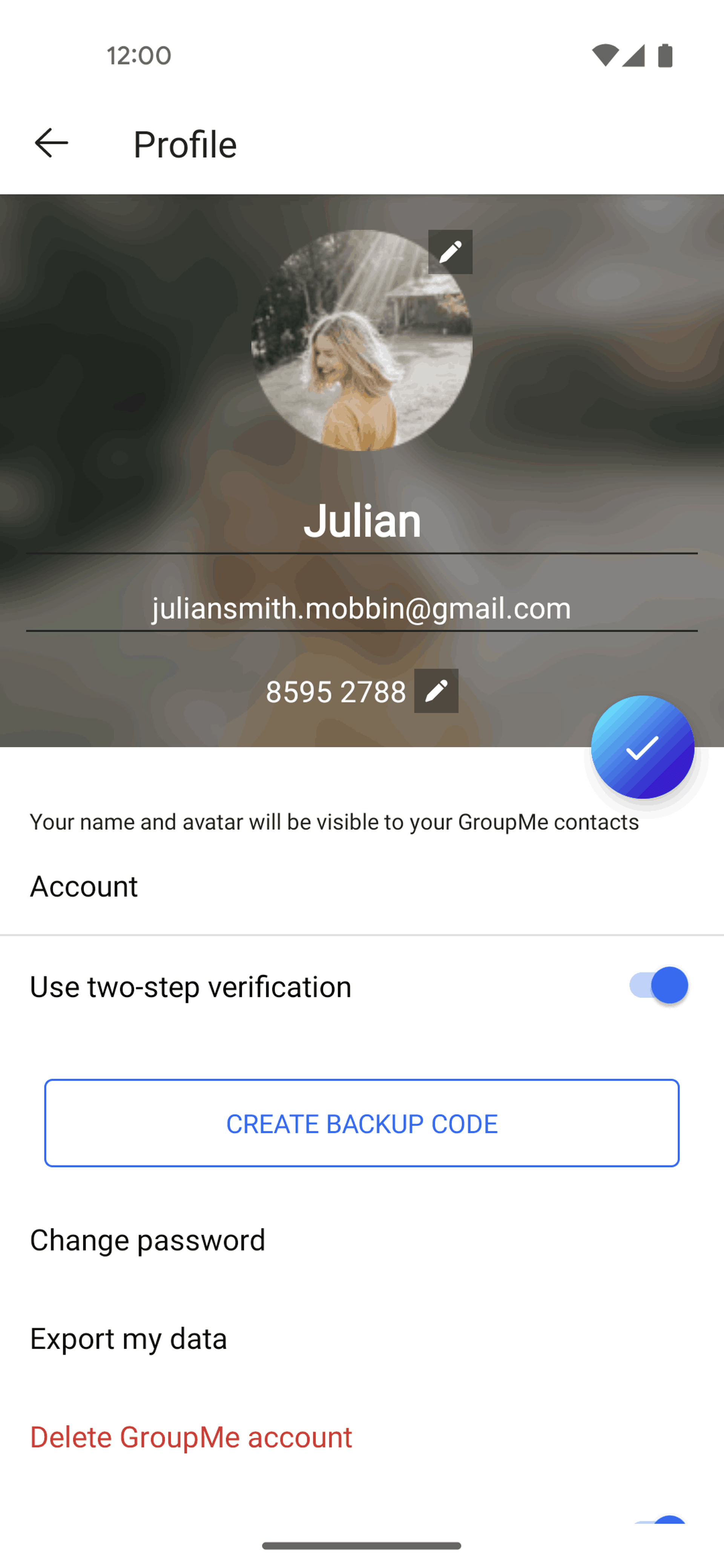 GroupMe Android UI screenshot 19