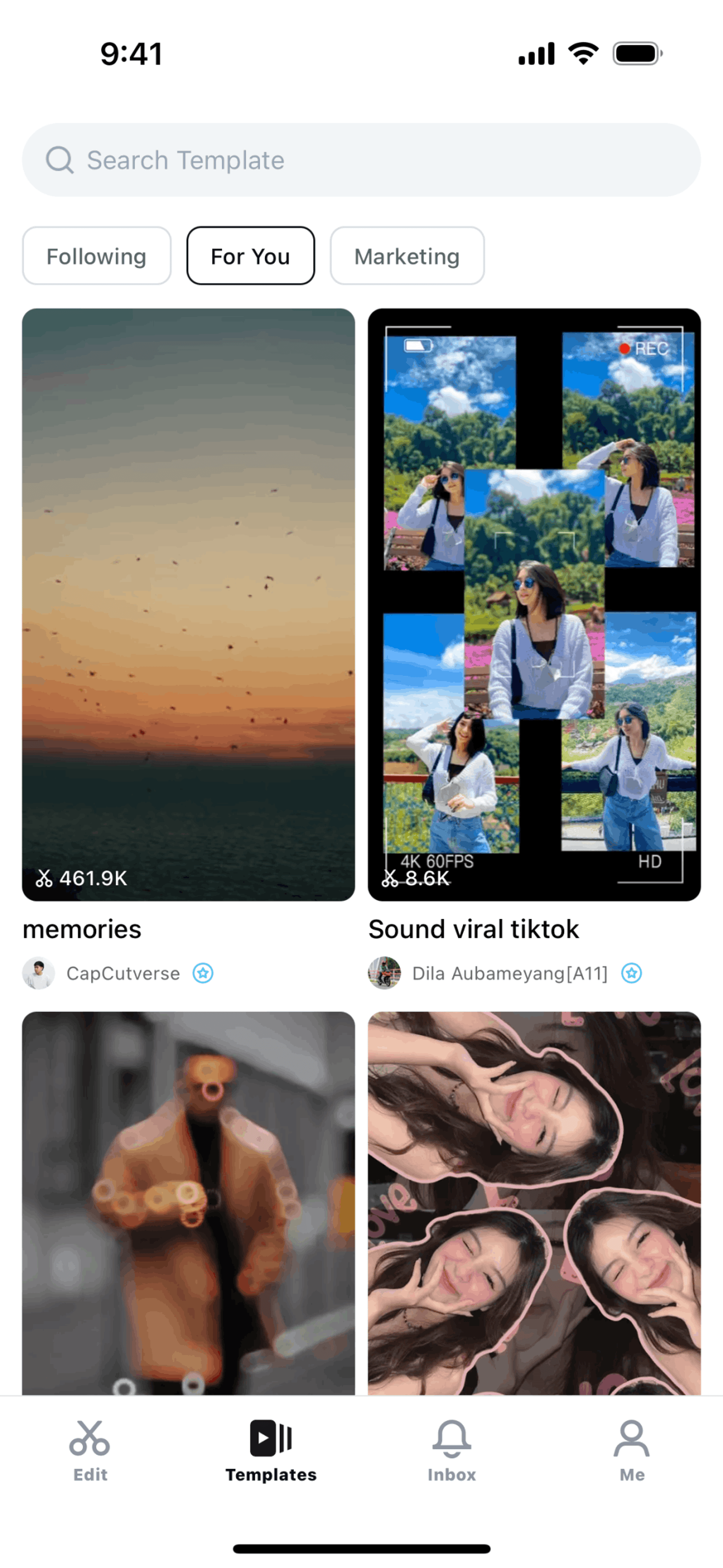 CapCut iOS UI screenshot 24