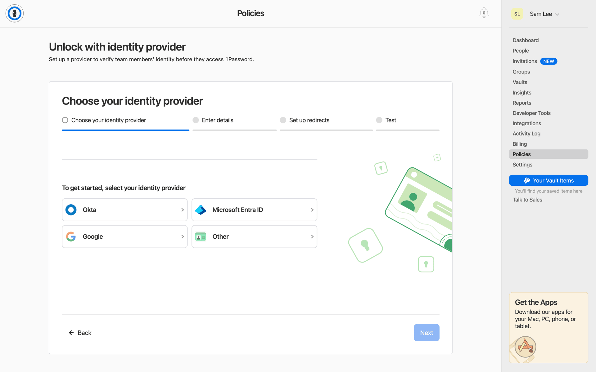 1Password Web UI screenshot 10