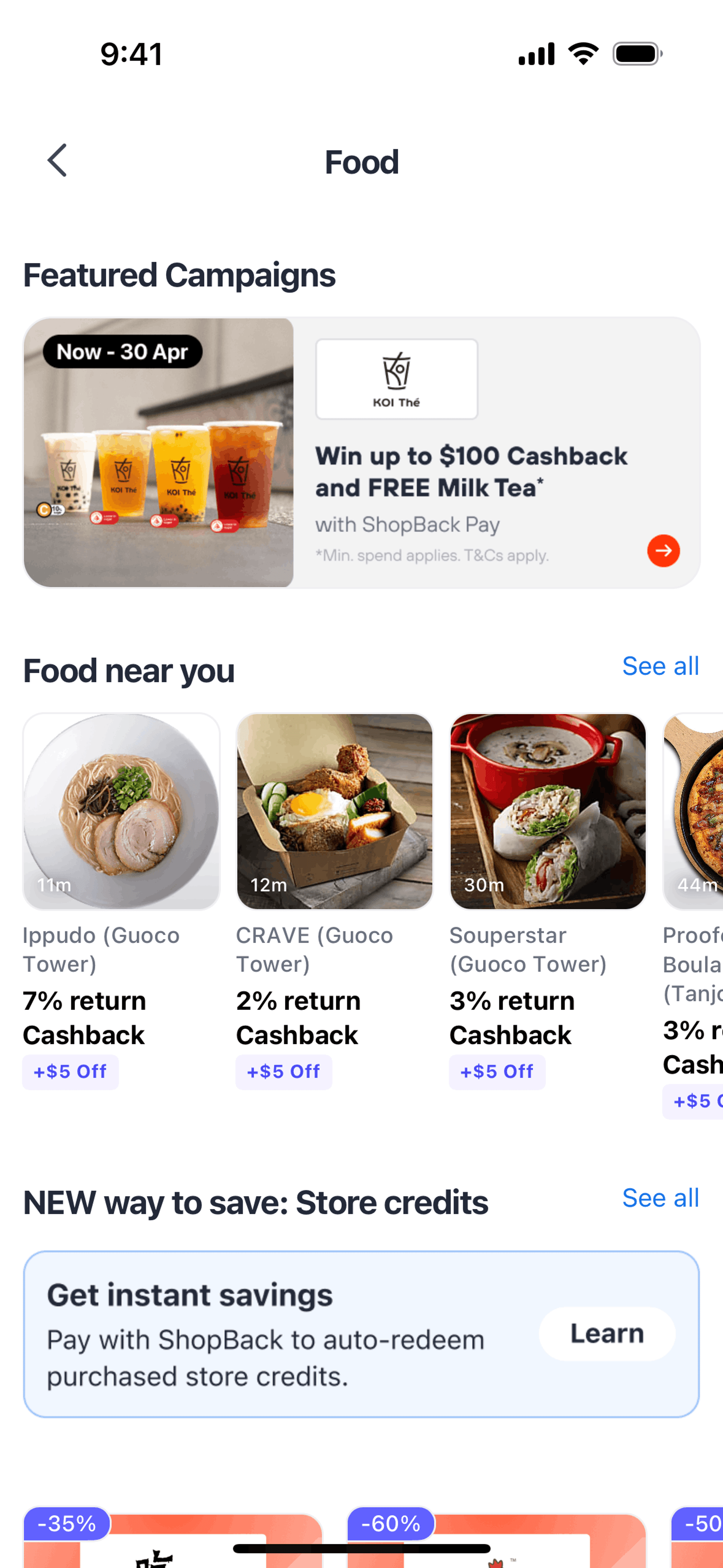 ShopBack iOS UI screenshot 16