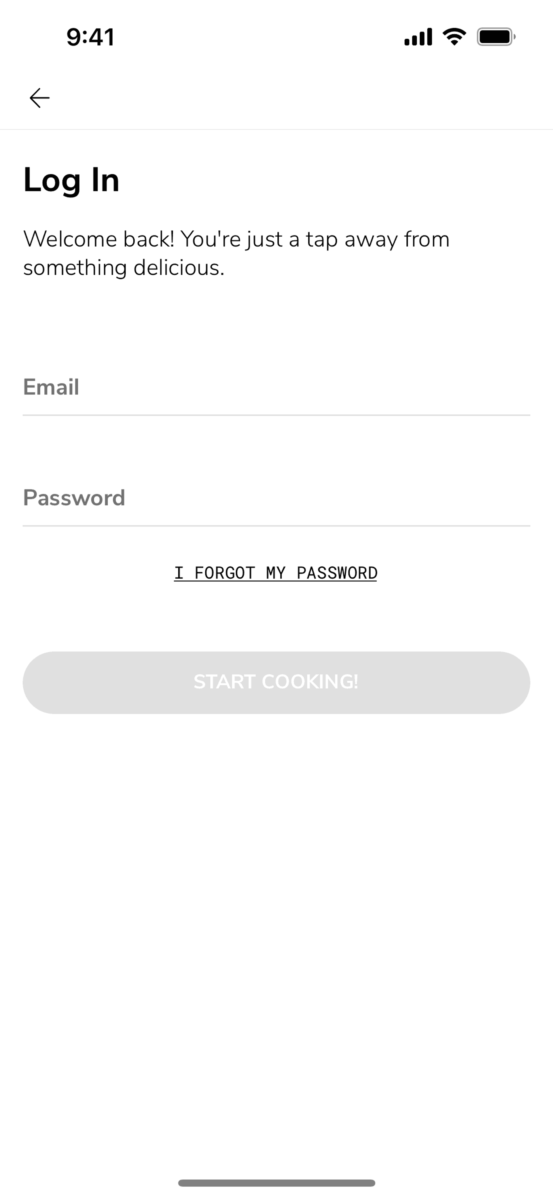 SideChef iOS UI screenshot 12