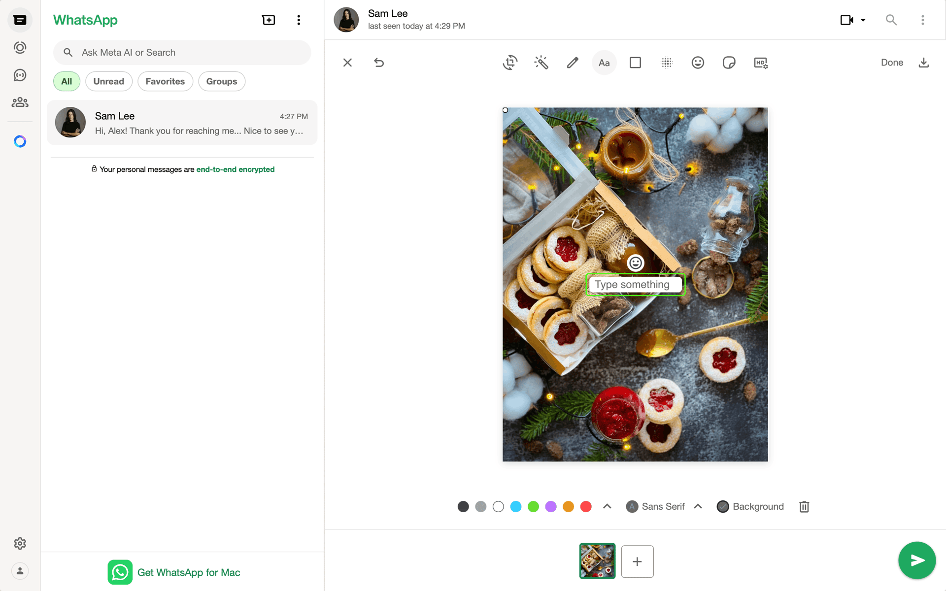WhatsApp Web UI screenshot 22