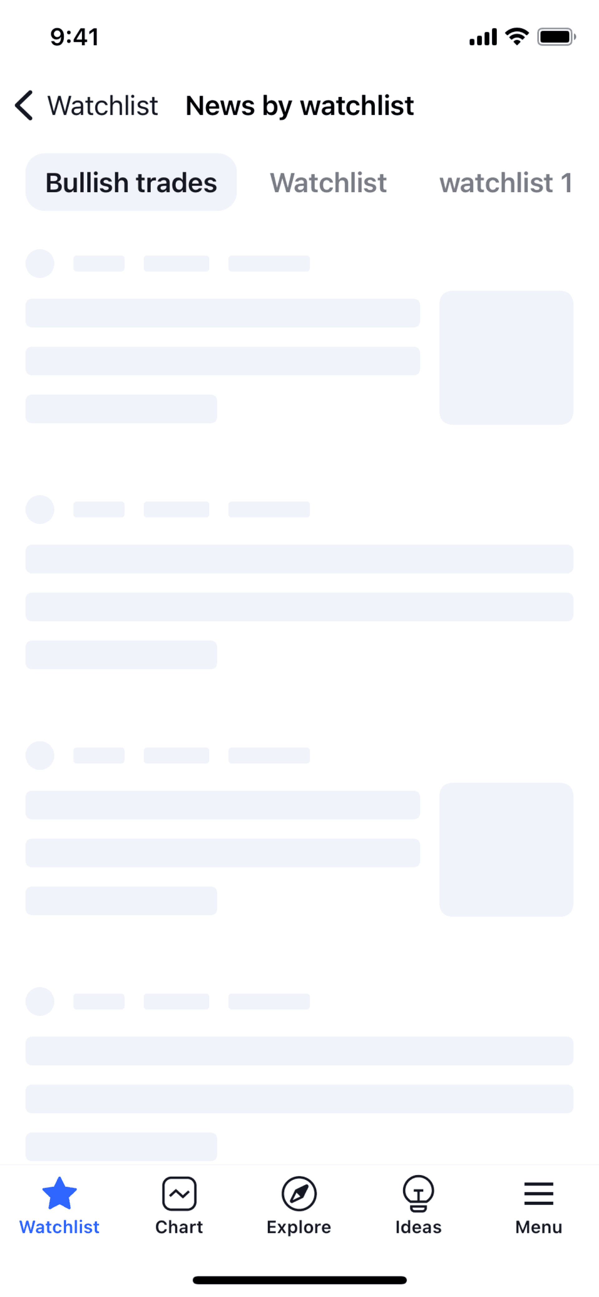 TradingView iOS UI screenshot 13