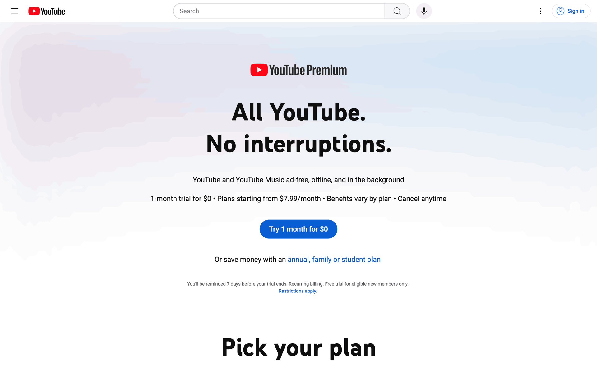 YouTube Web UI screenshot 11
