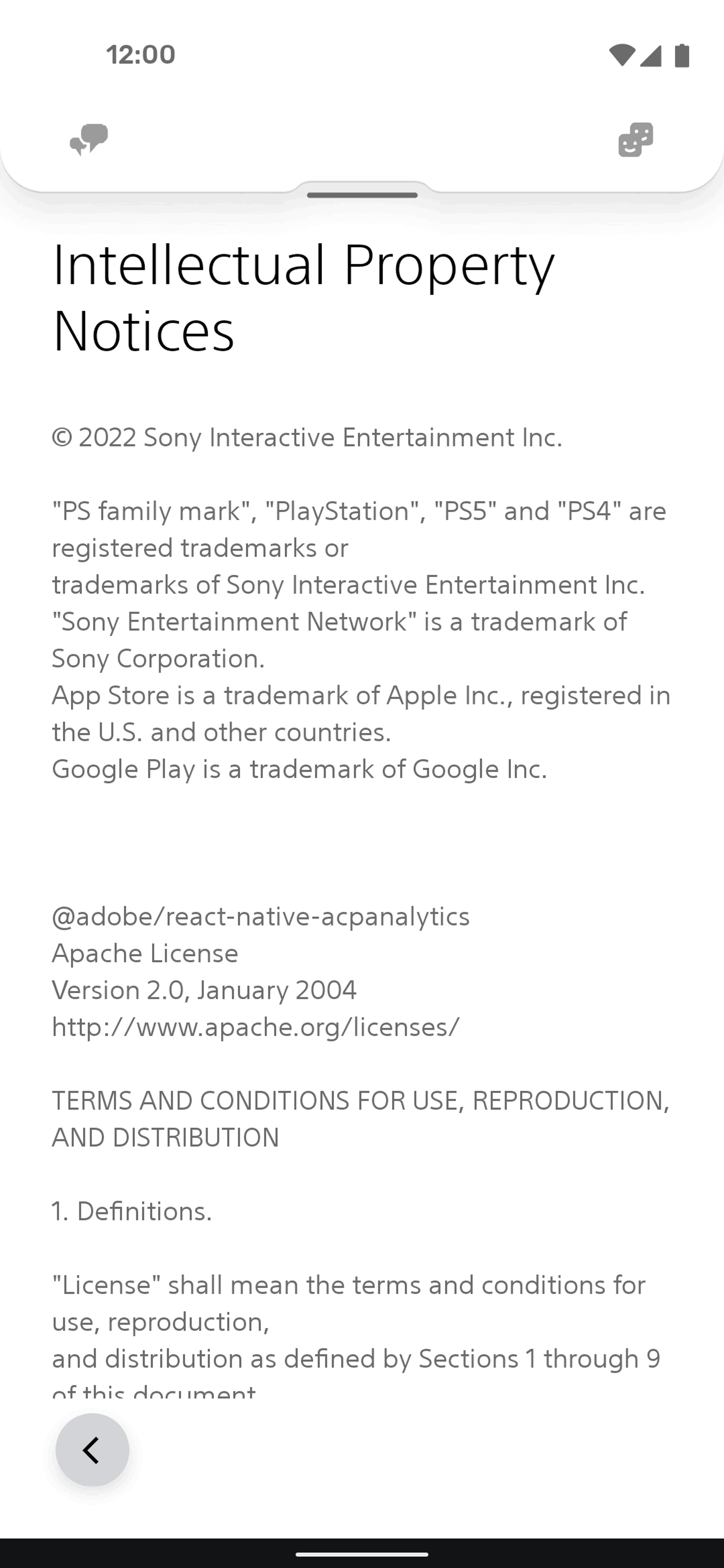 PlayStation App Android UI screenshot 8