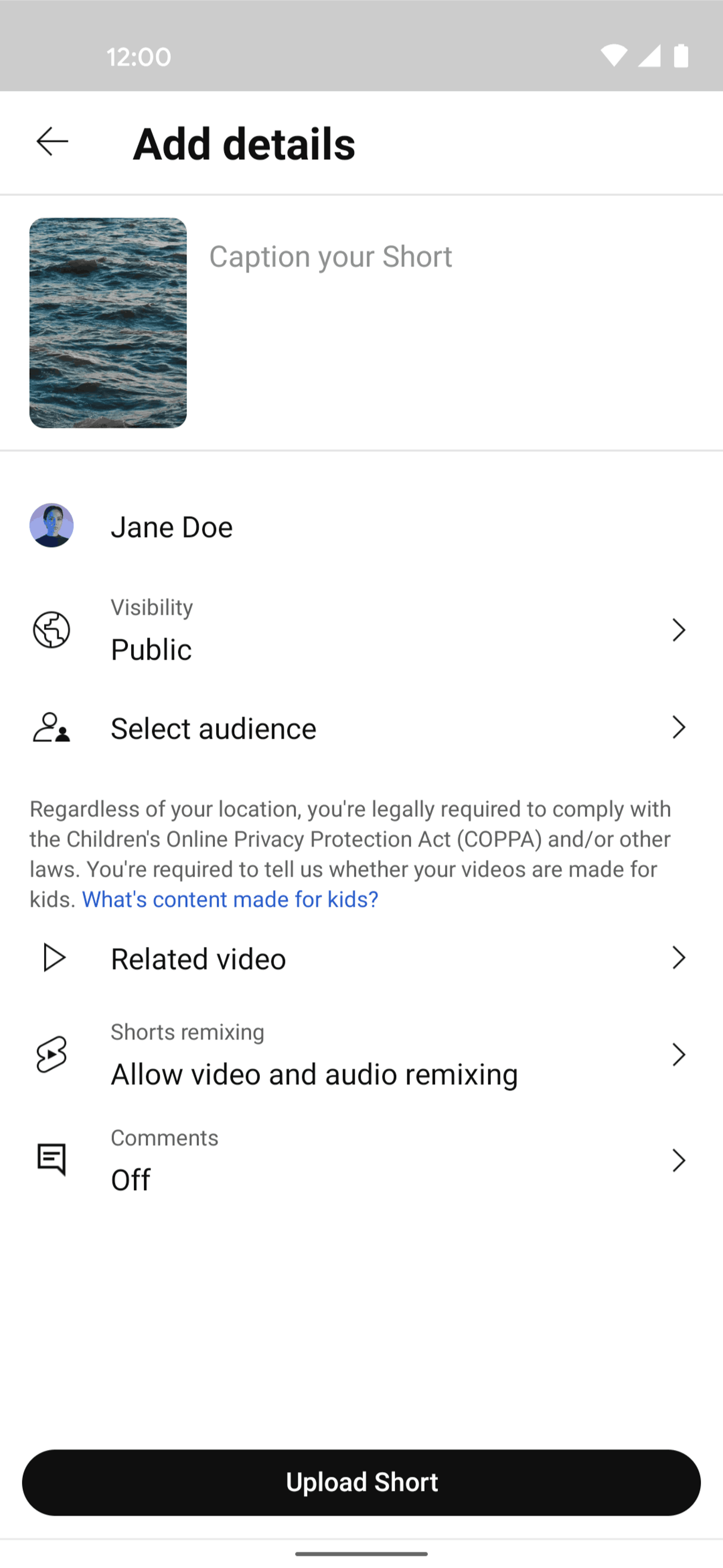 YouTube Studio Android UI screenshot 6