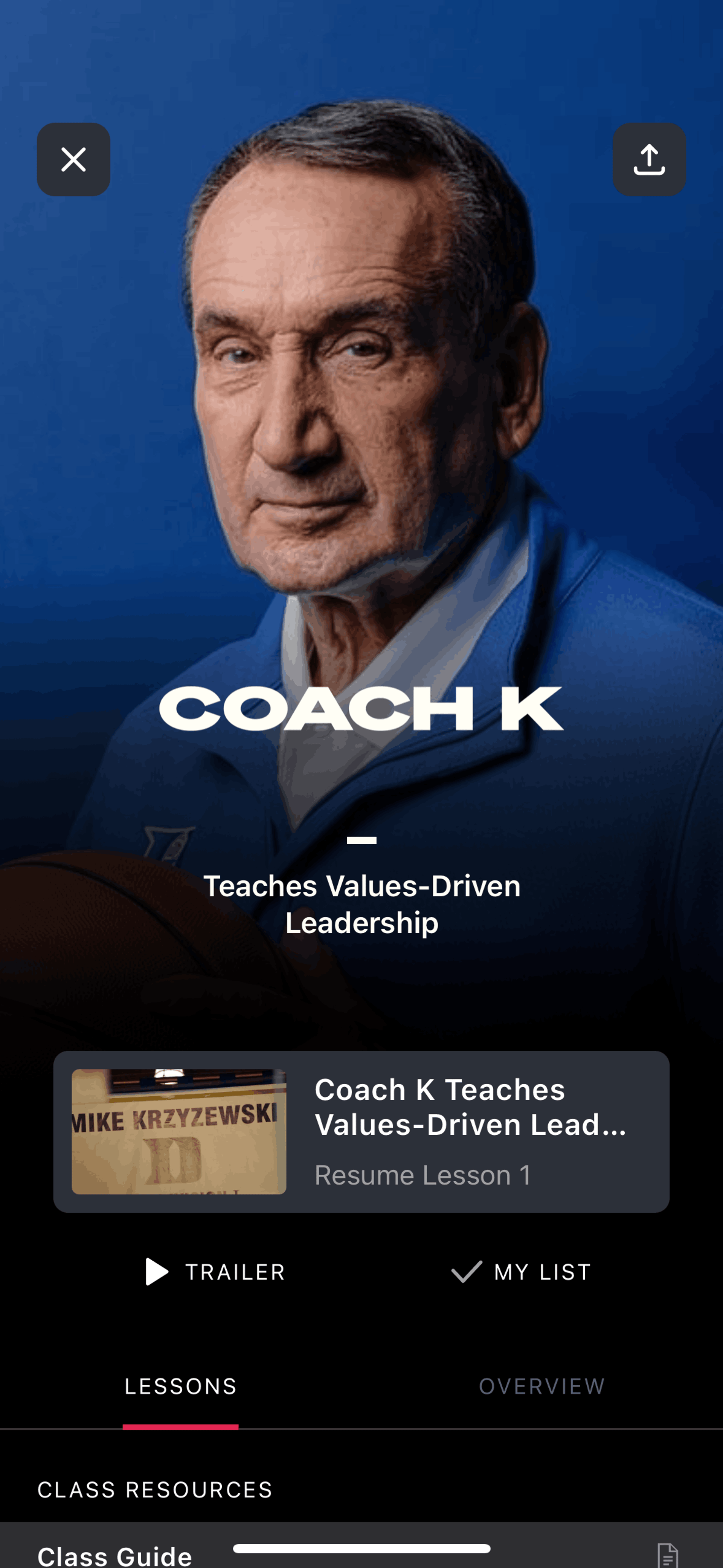 MasterClass iOS UI screenshot 21