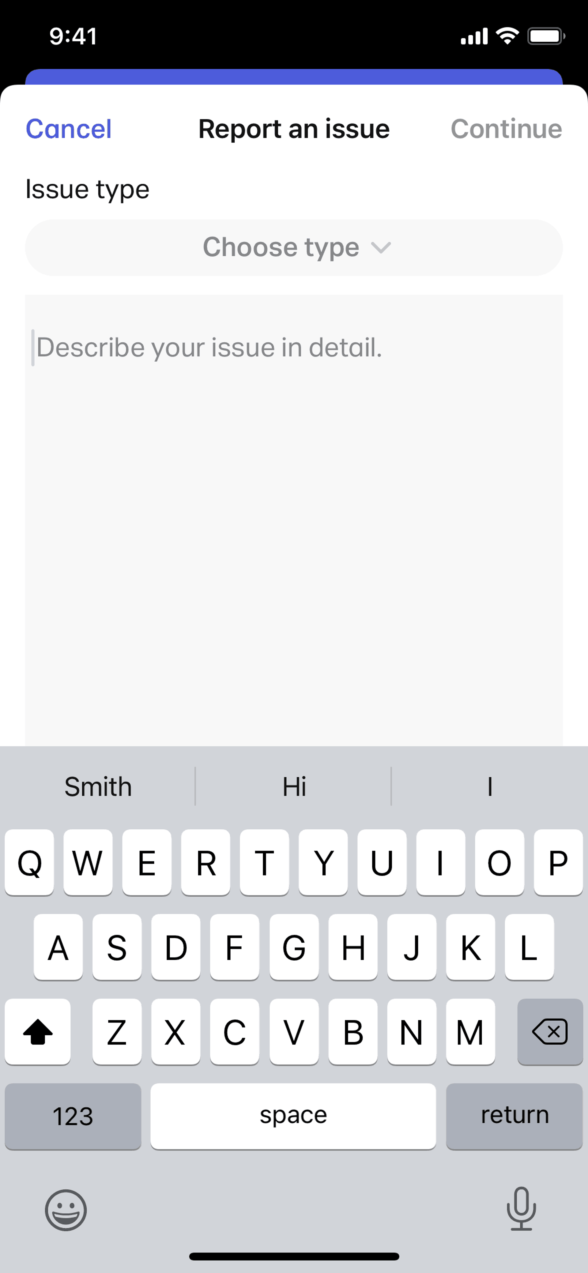 WeTransfer iOS UI screenshot 21
