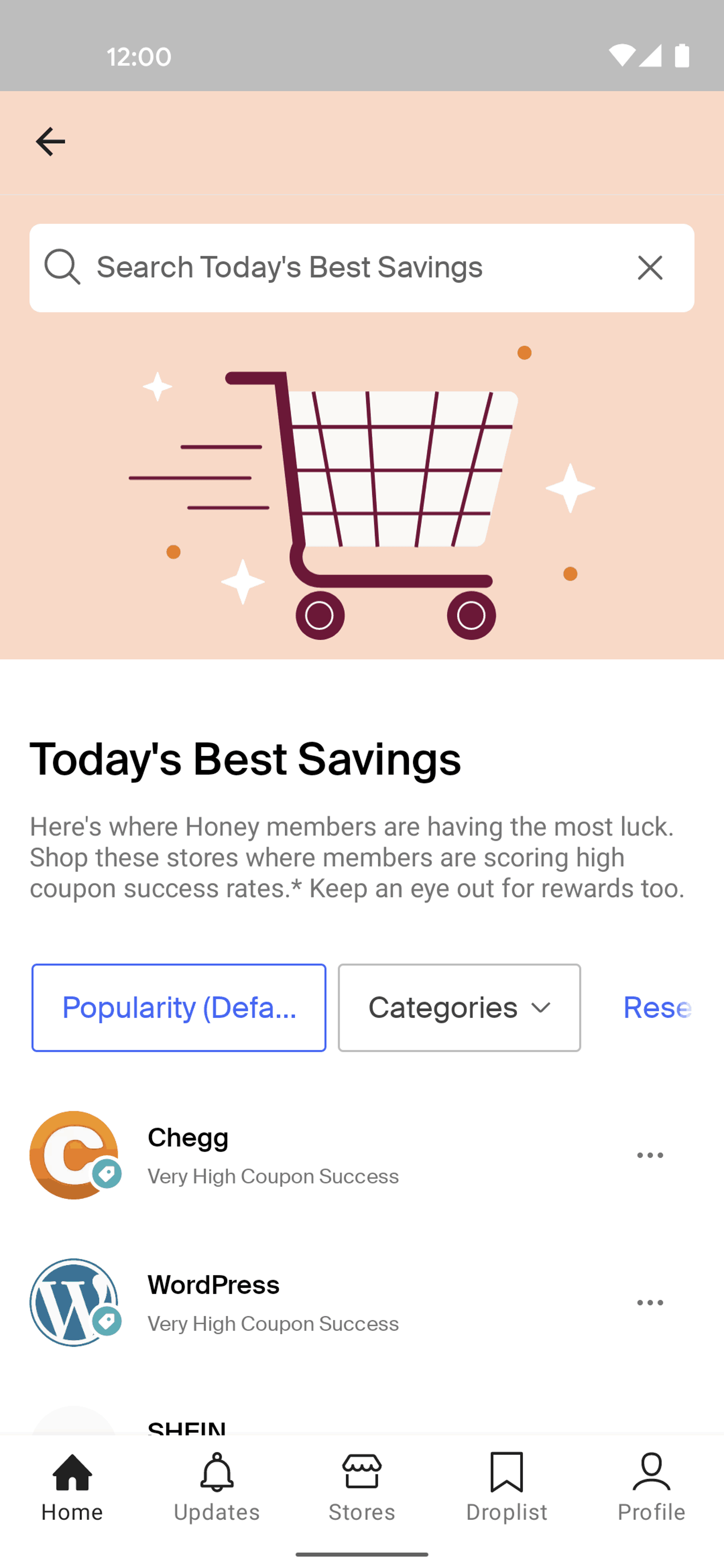 PayPal Honey Android UI screenshot 16