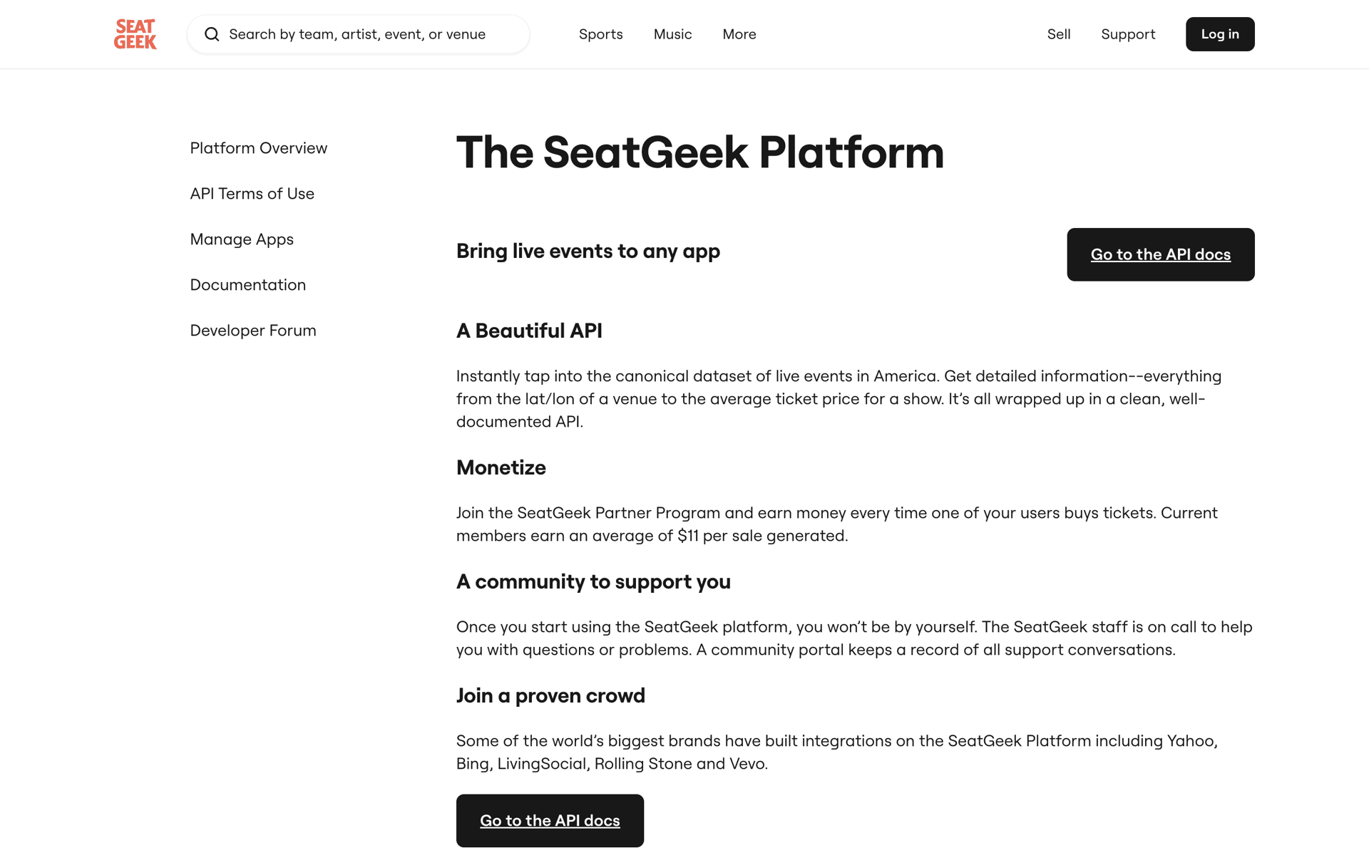 SeatGeek Web UI screenshot 18