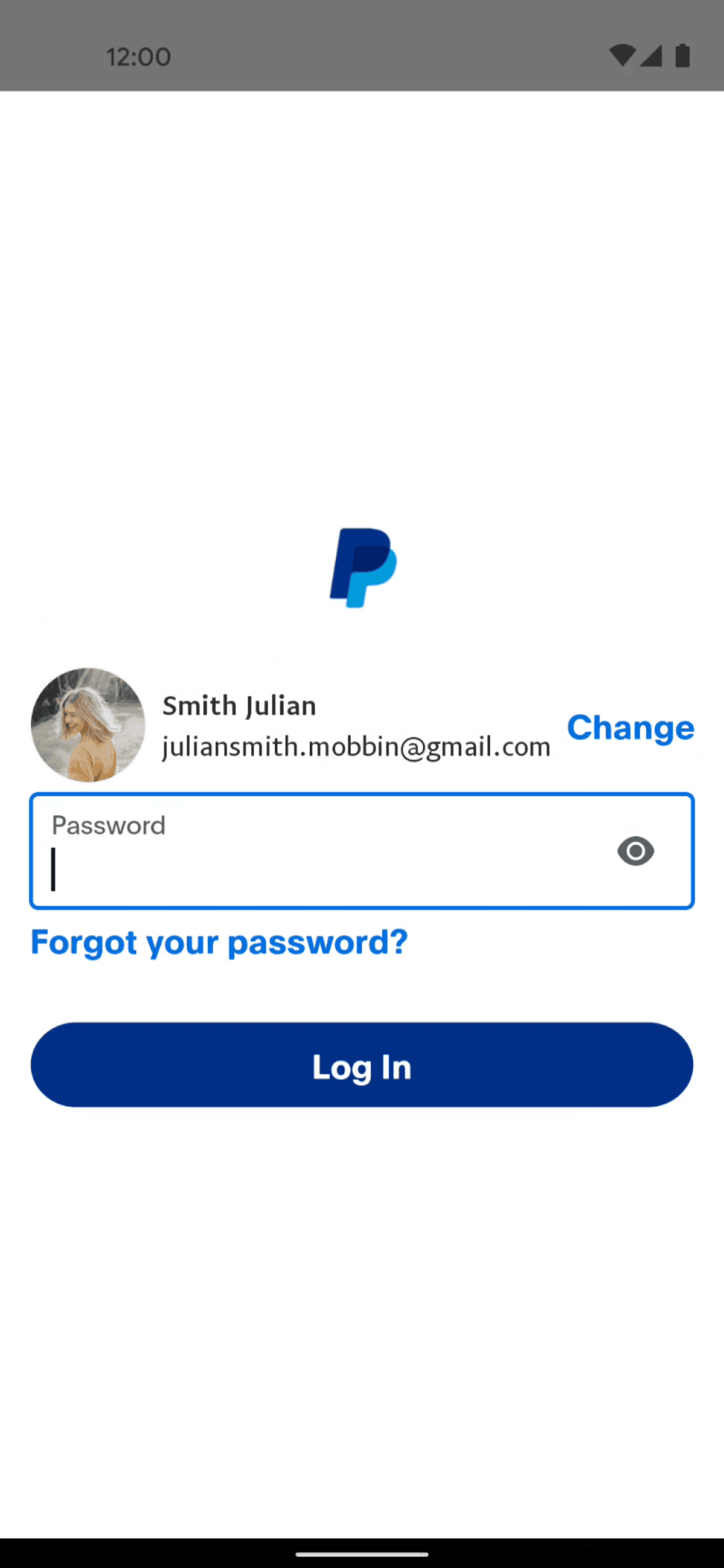 PayPal Android UI screenshot 13