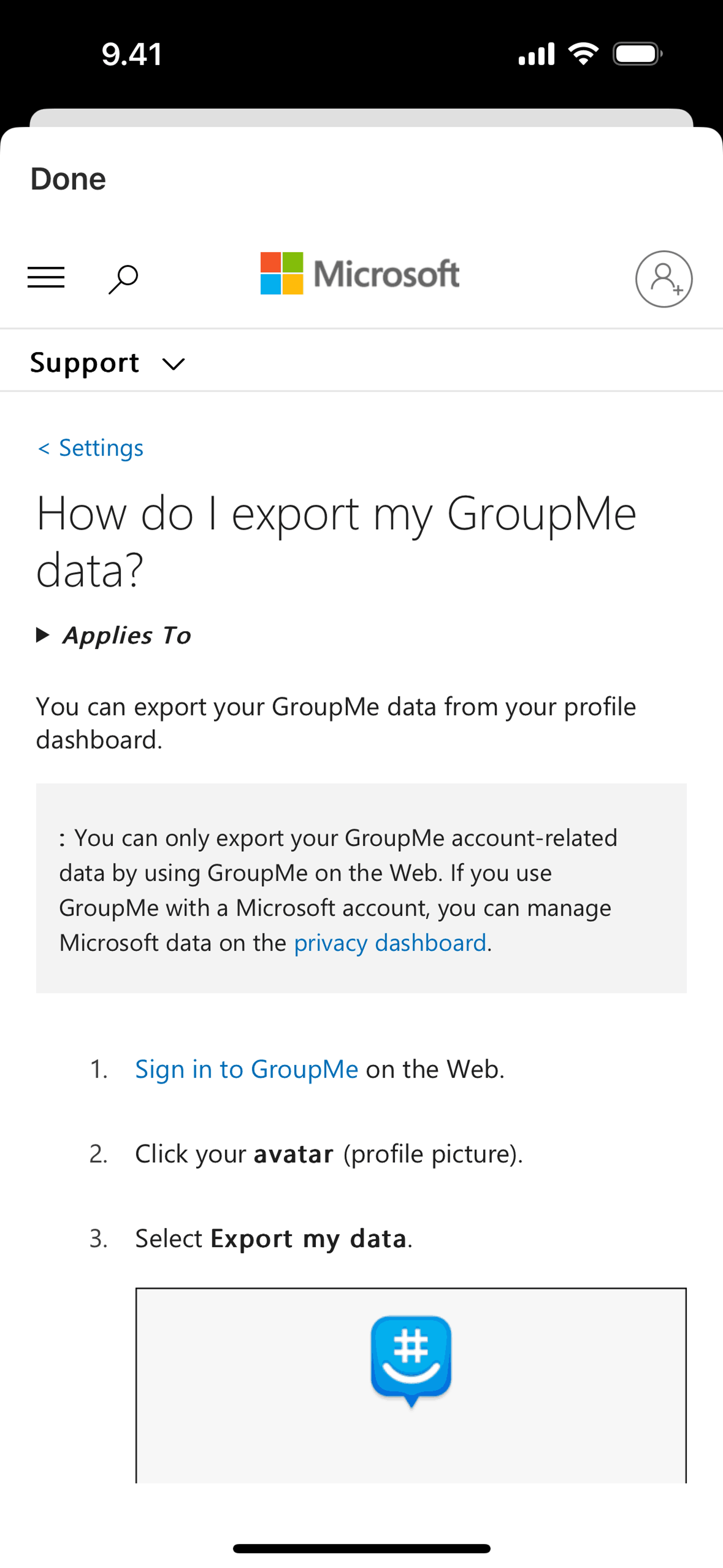 GroupMe iOS UI screenshot 19