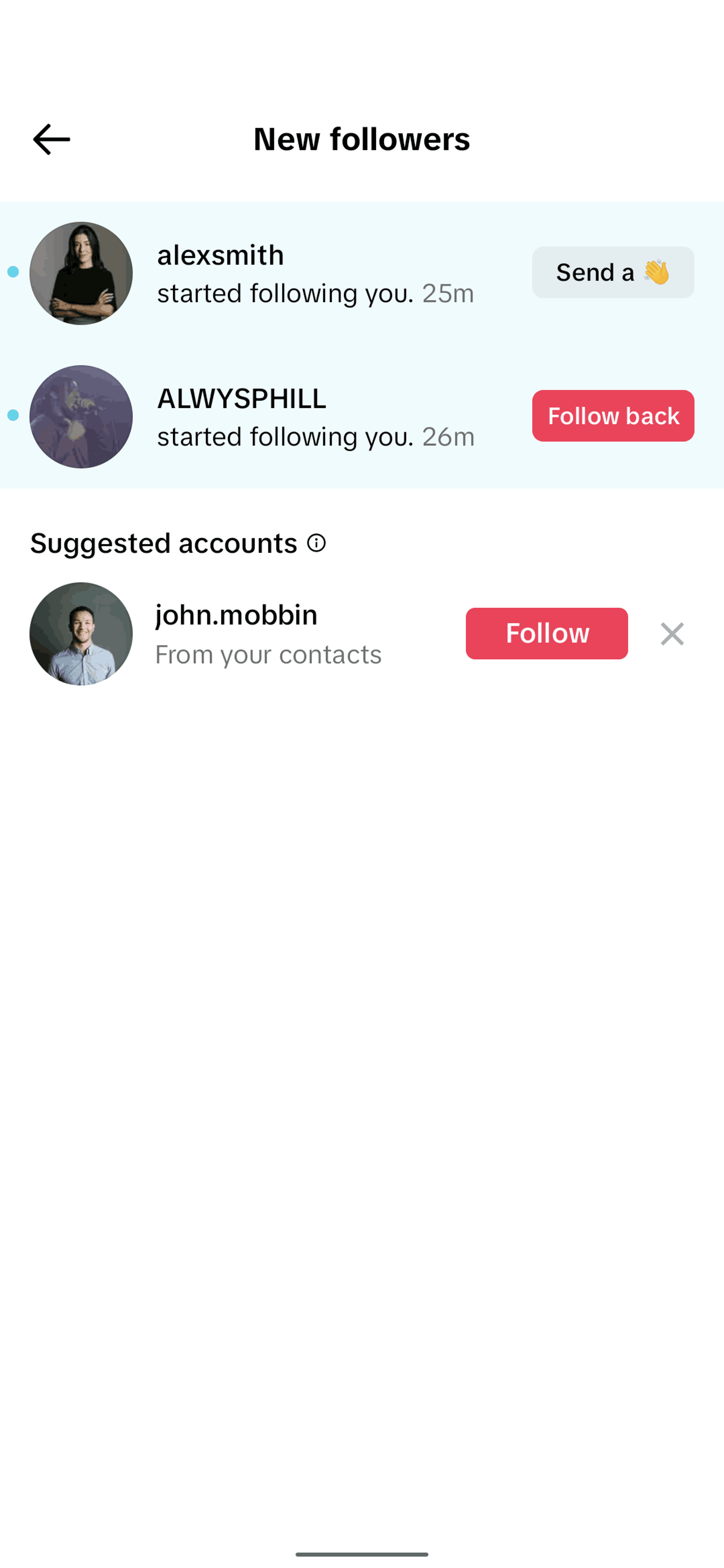 TikTok Android UI screenshot 23