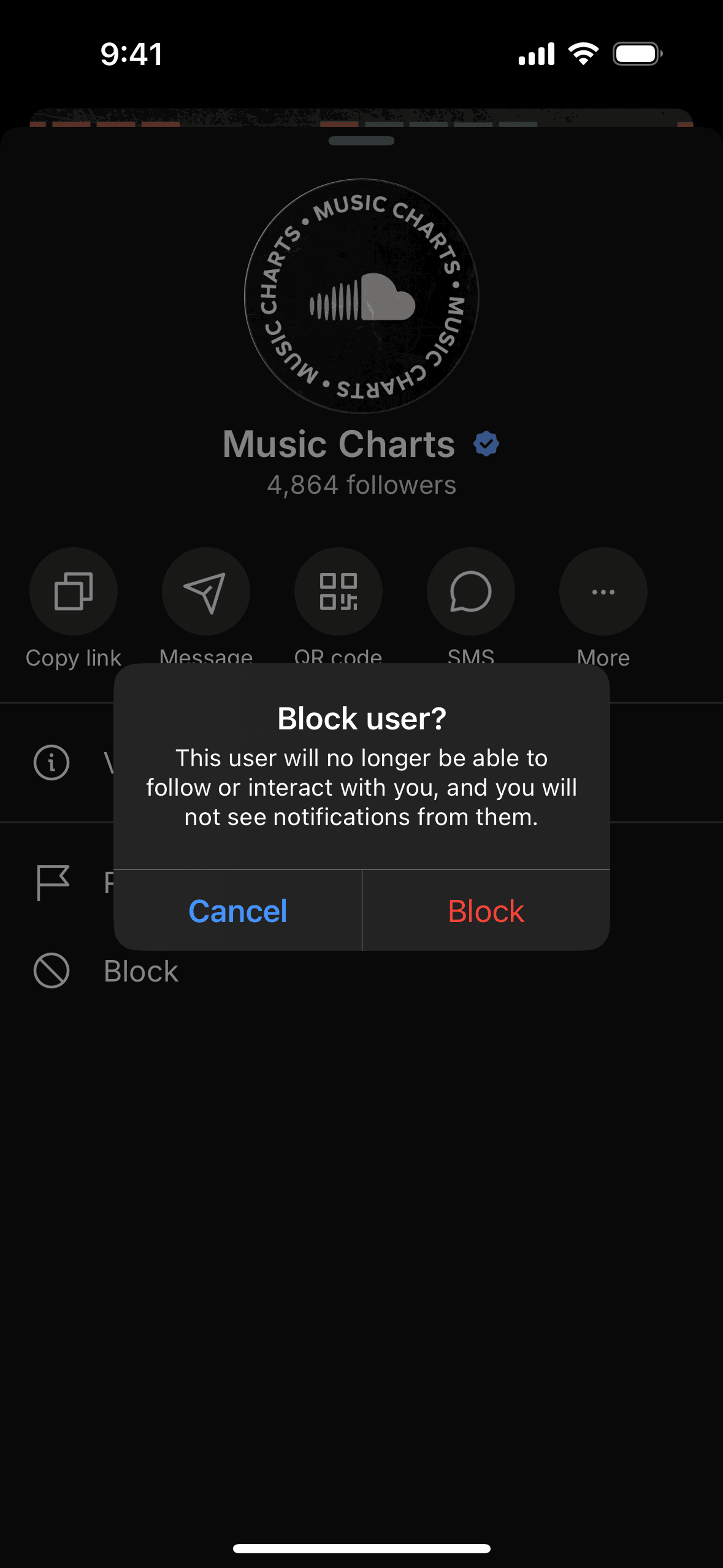 SoundCloud iOS UI screenshot 8