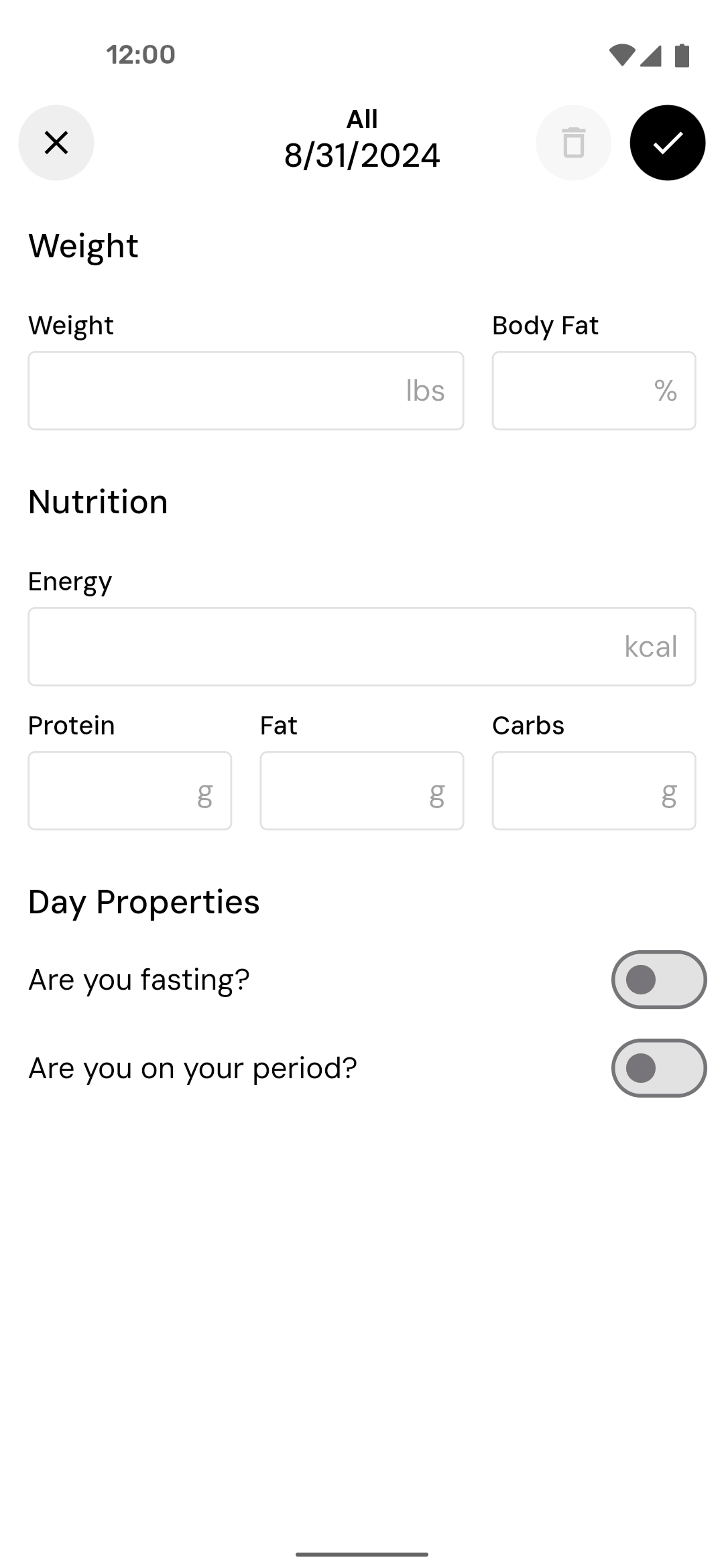 MacroFactor Android UI screenshot 11