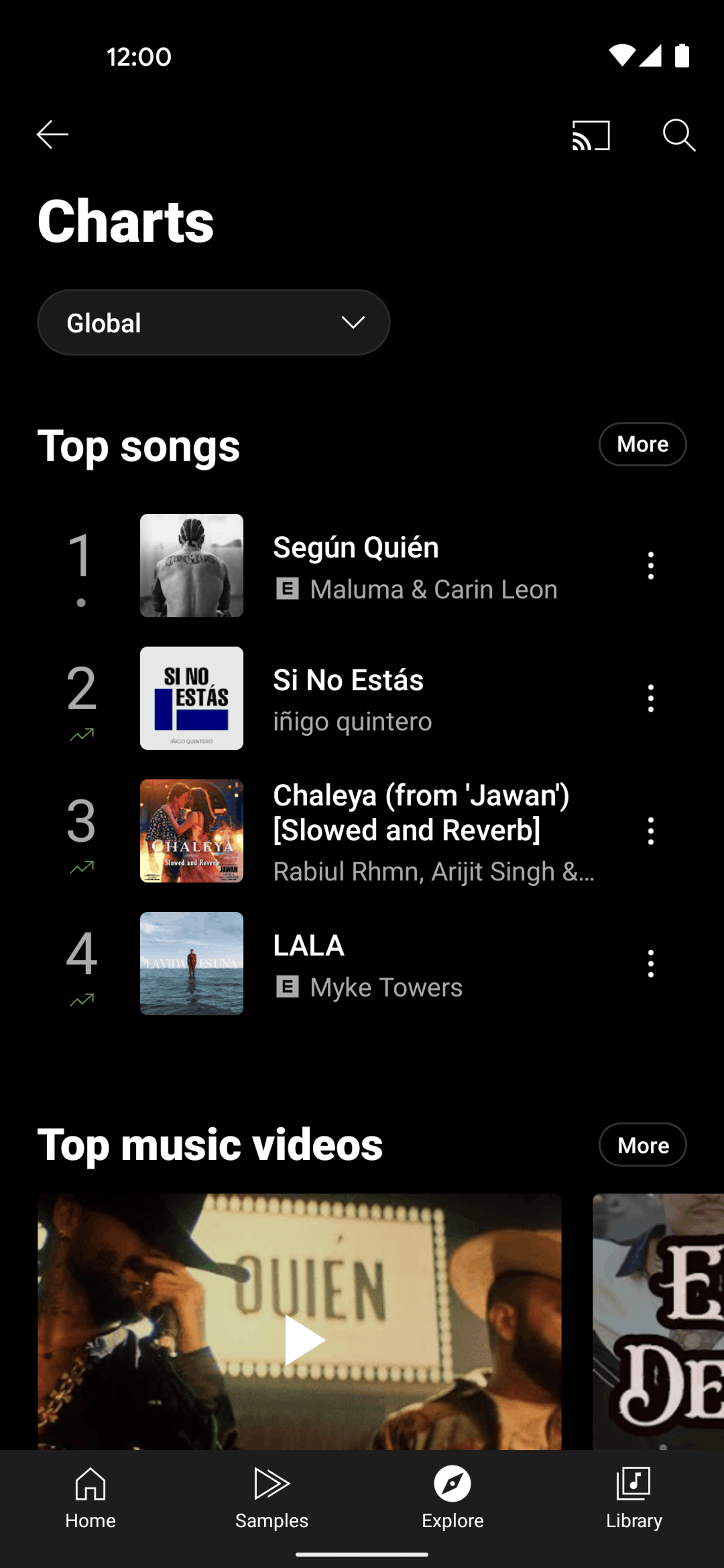 YouTube Music Android UI screenshot 5