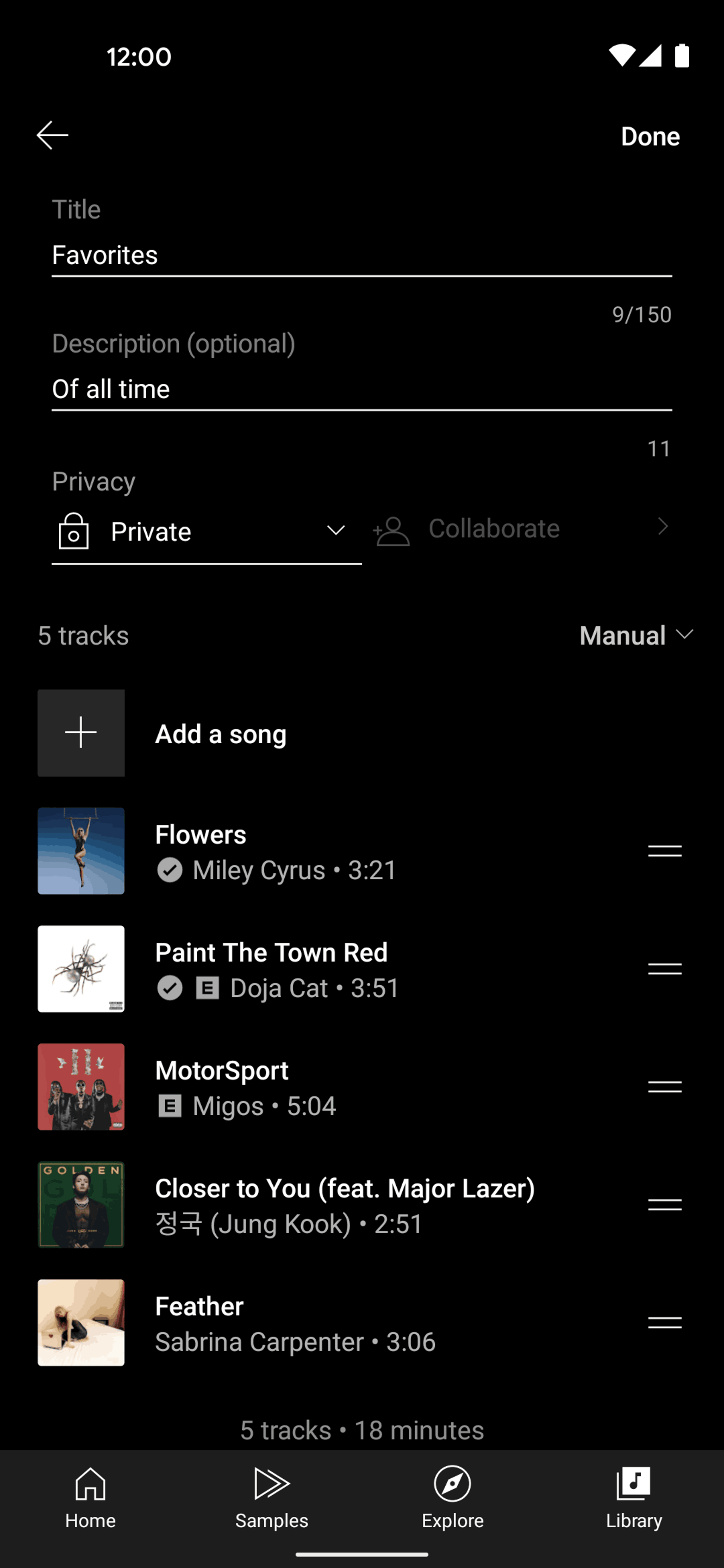 YouTube Music Android UI screenshot 20