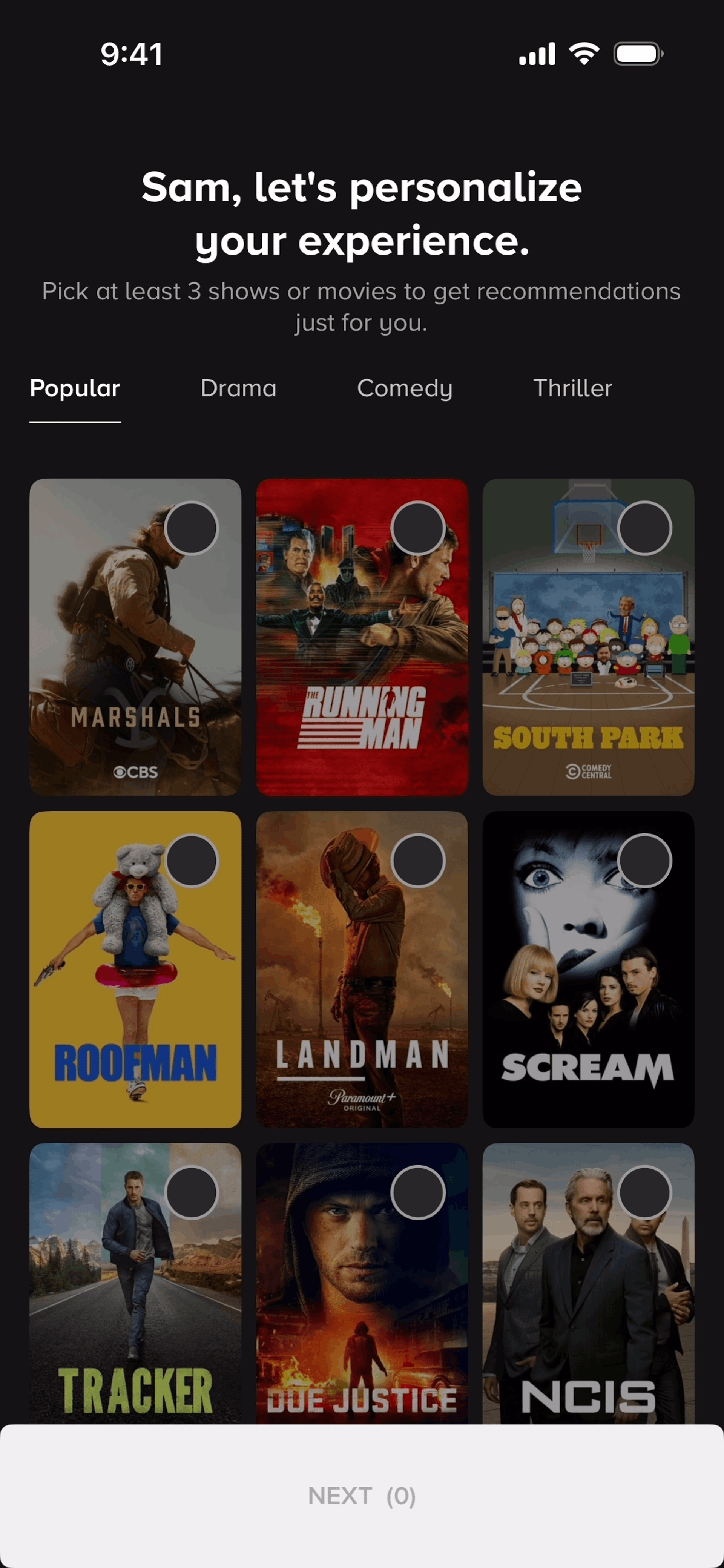 Paramount+ iOS UI screenshot 12