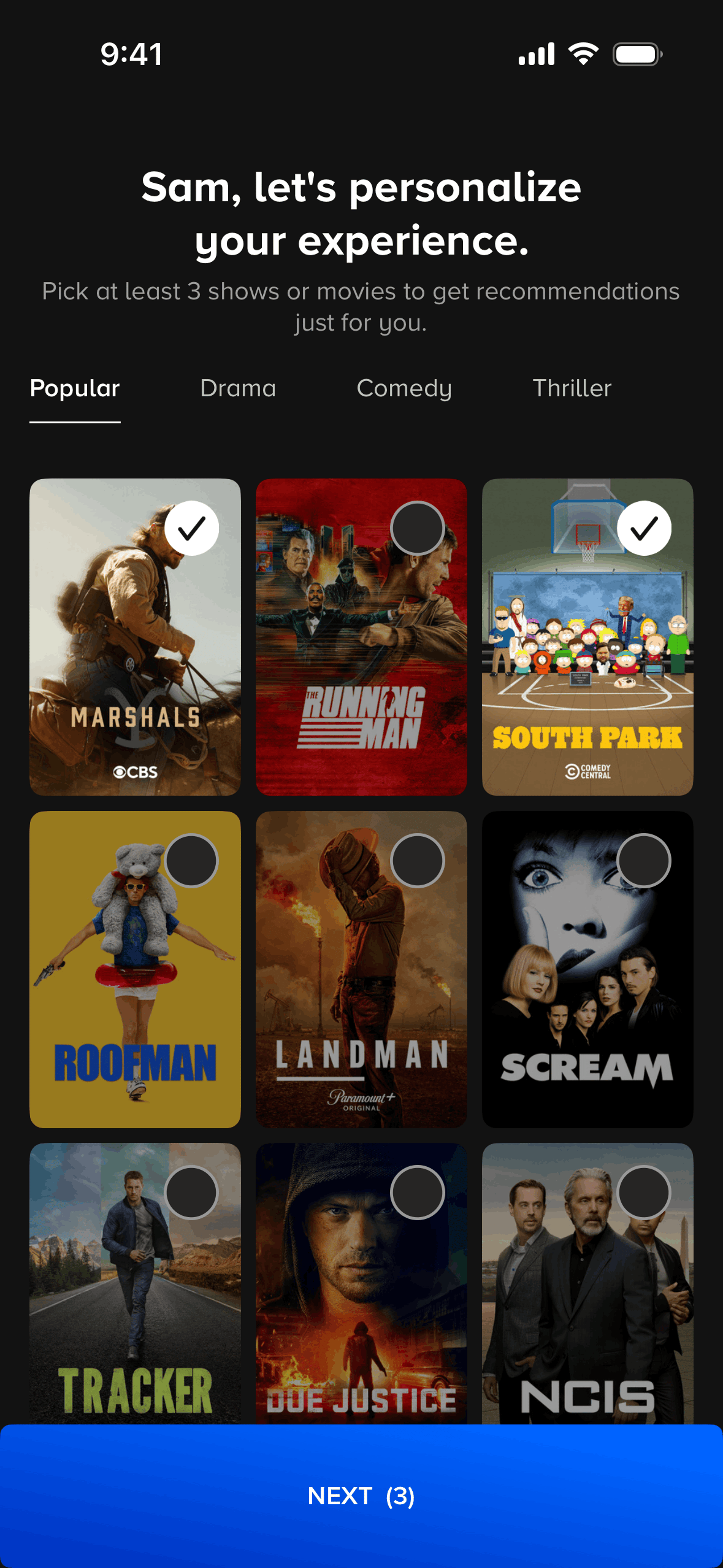 Paramount+ iOS UI screenshot 13