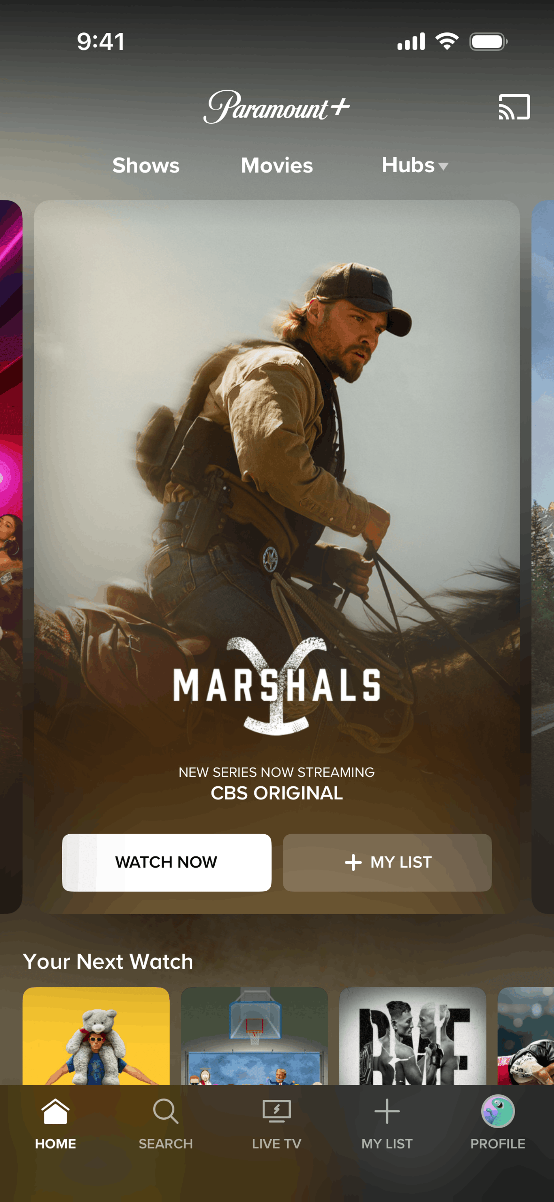 Paramount+ iOS UI screenshot 16