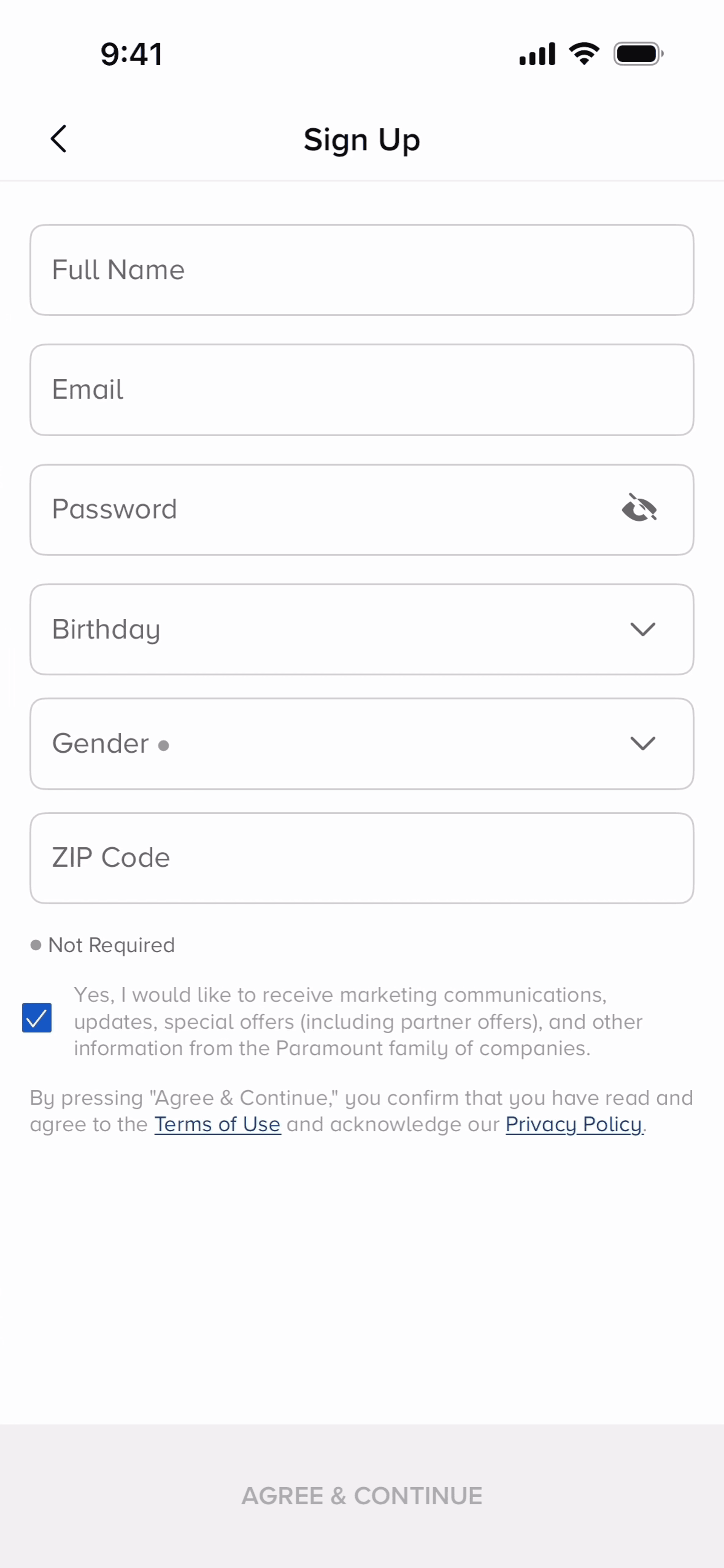 Paramount+ iOS UI screenshot 6