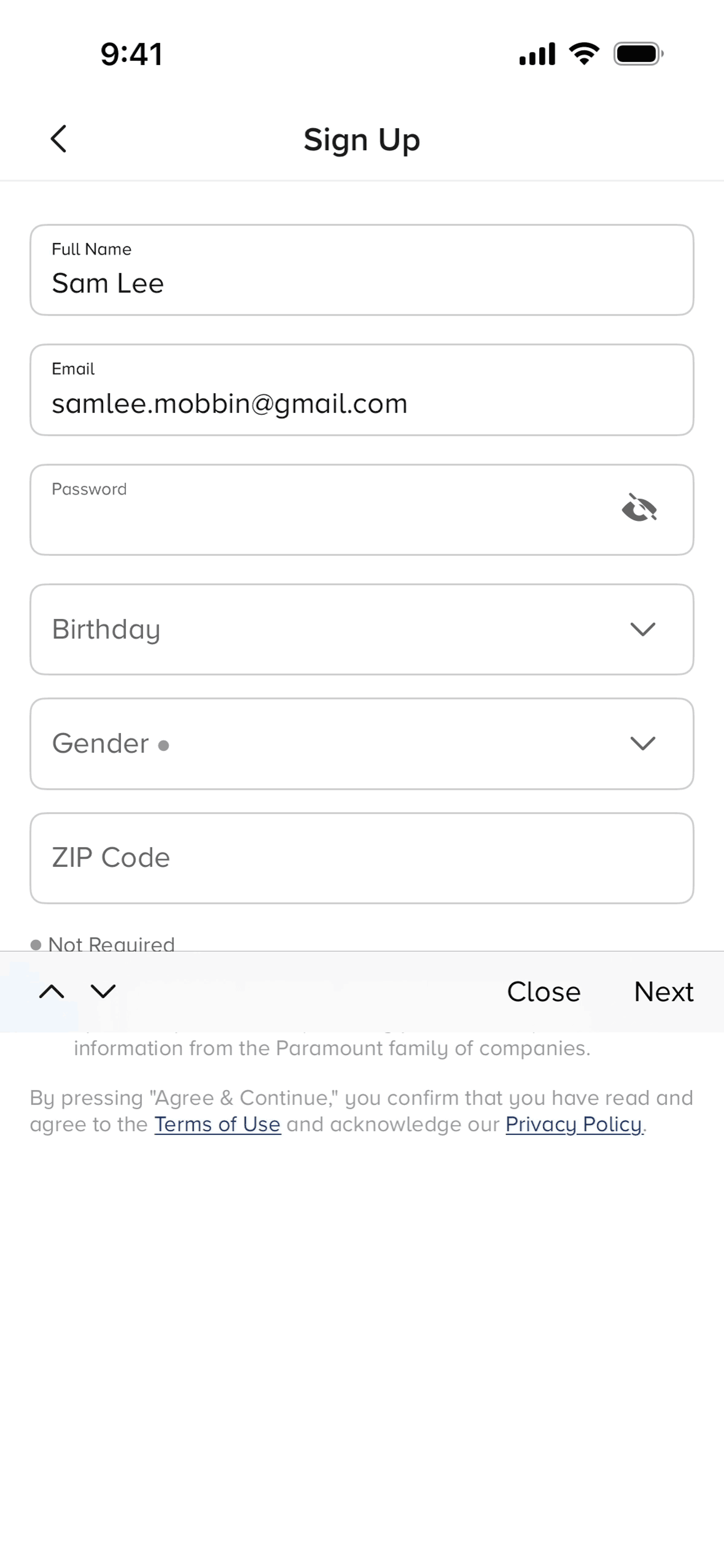 Paramount+ iOS UI screenshot 7