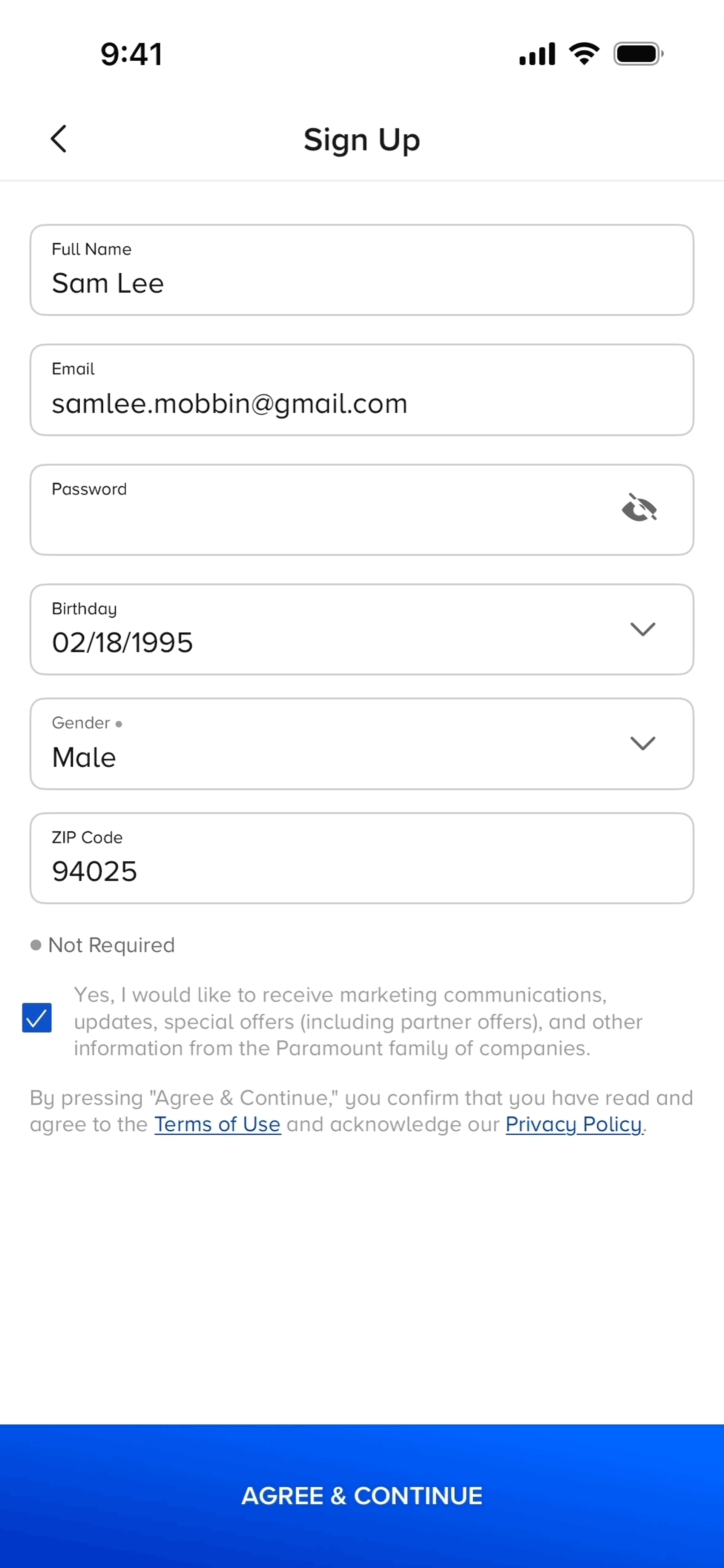 Paramount+ iOS UI screenshot 9