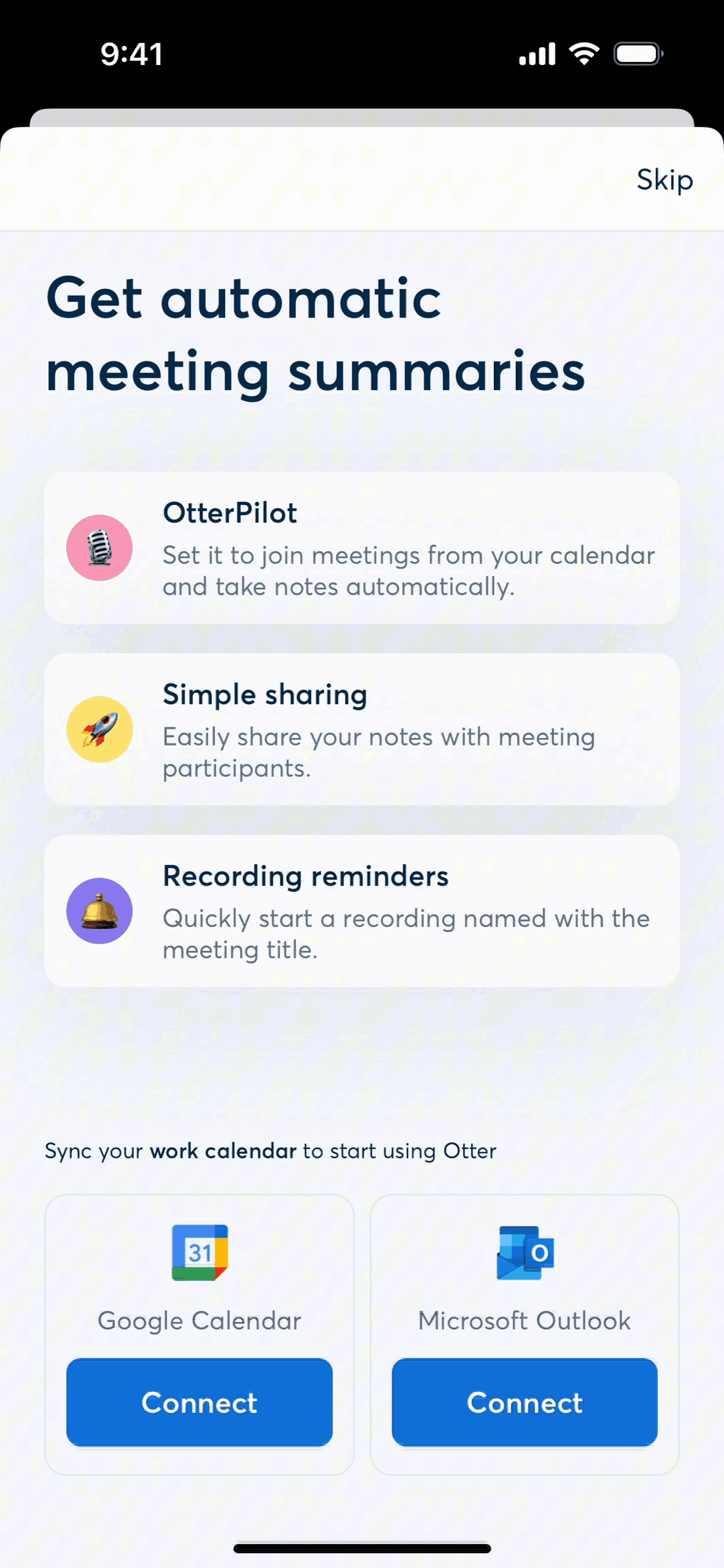 Otter.ai iOS UI screenshot 13