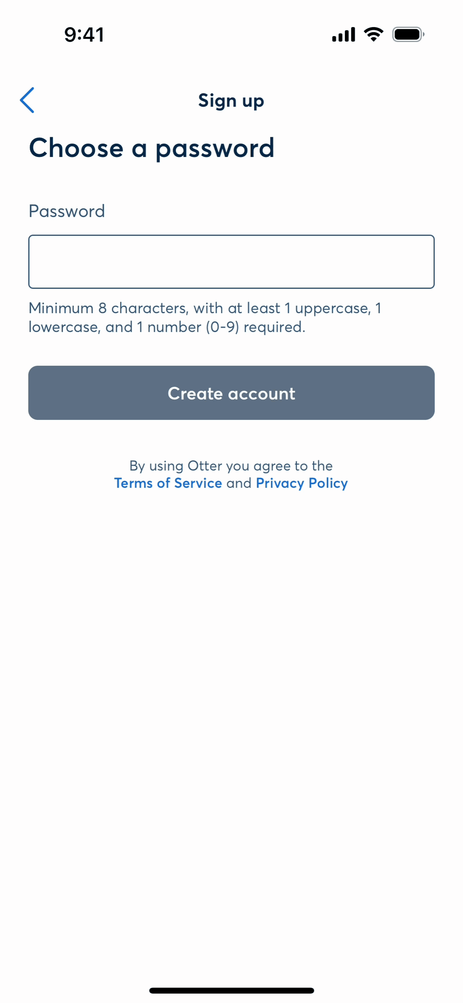 Otter.ai iOS UI screenshot 7
