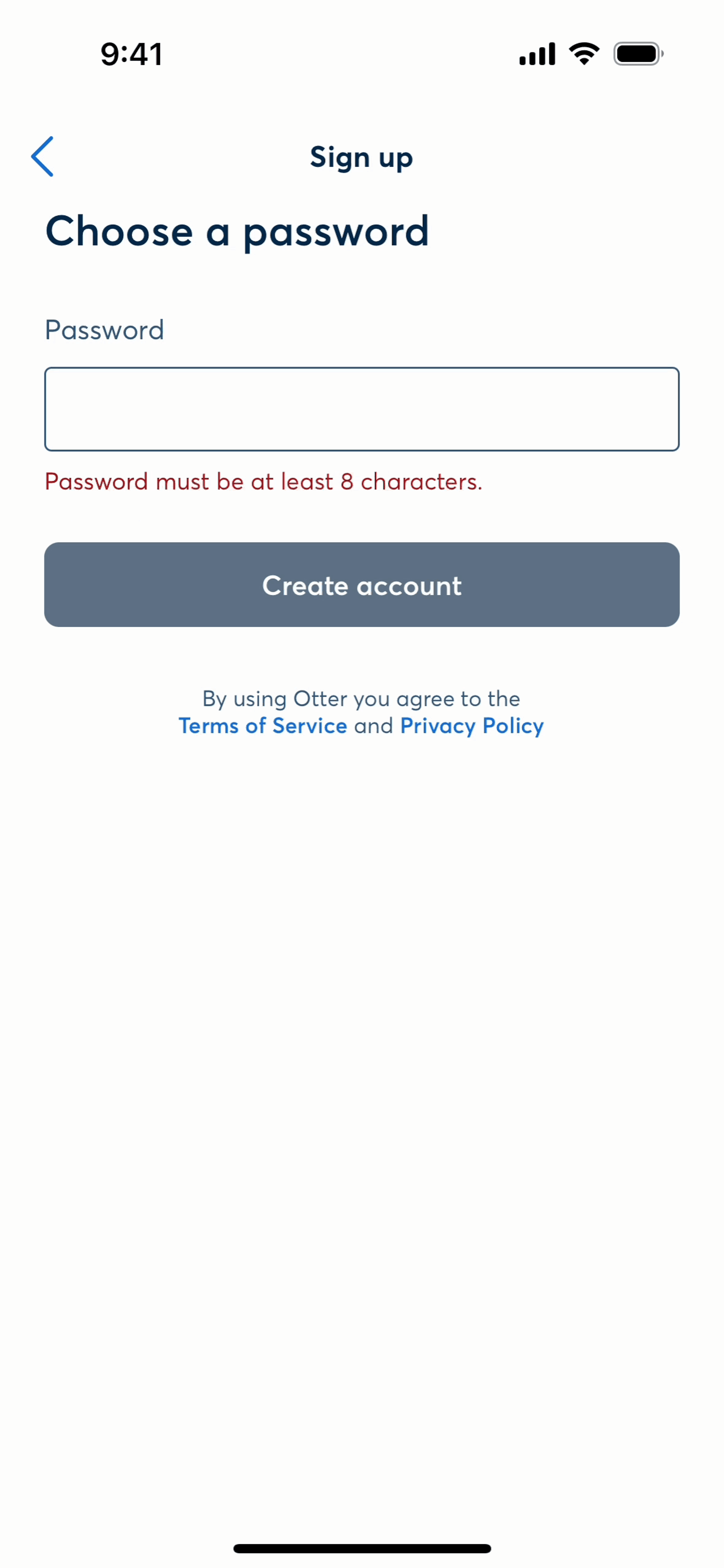 Otter.ai iOS UI screenshot 8