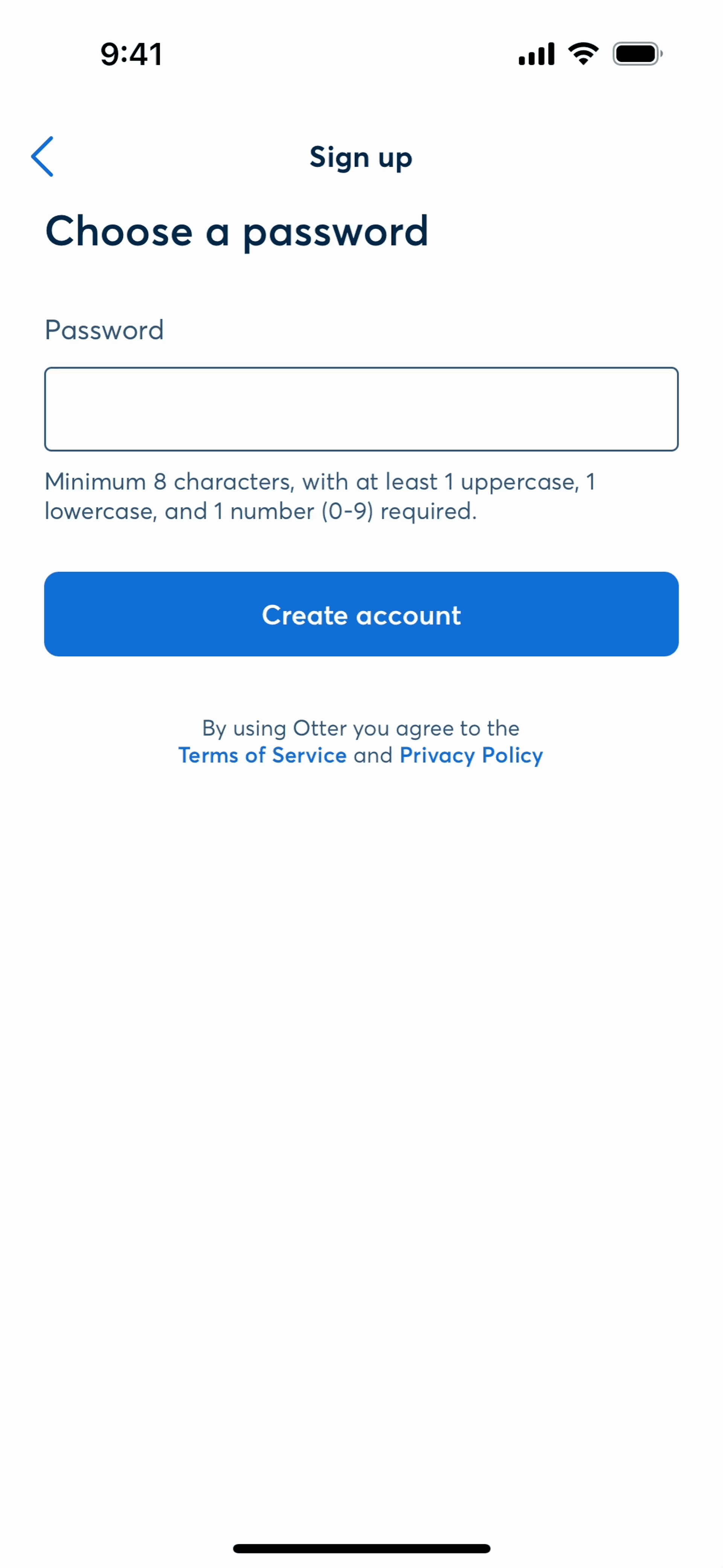 Otter.ai iOS UI screenshot 9