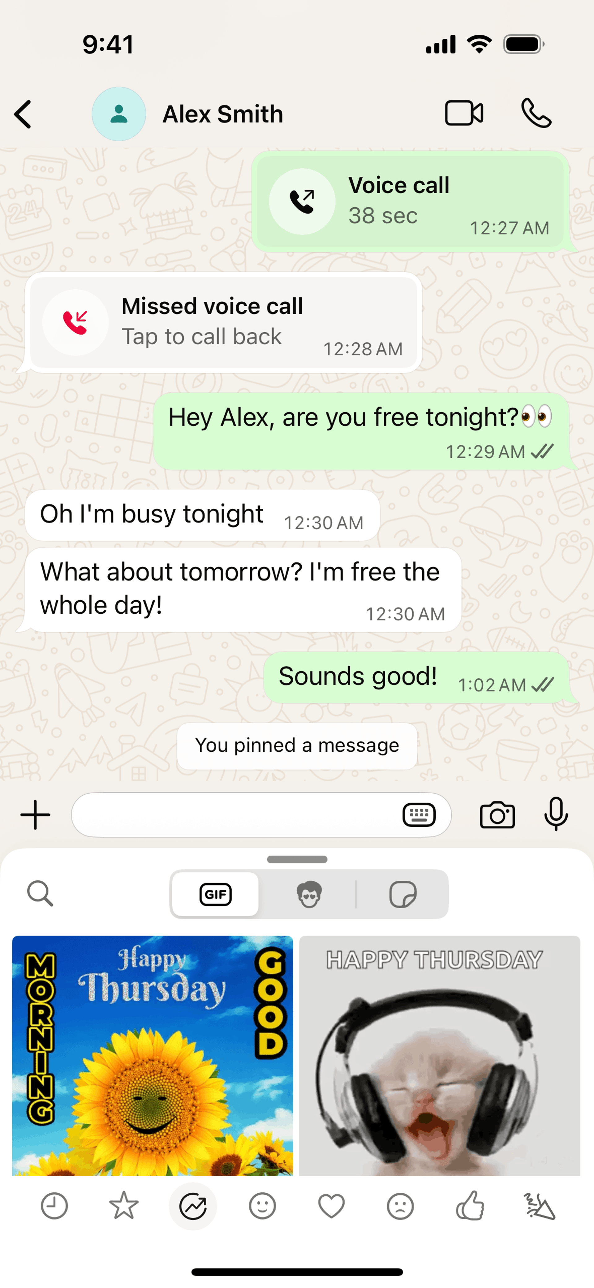 WhatsApp iOS UI screenshot 17